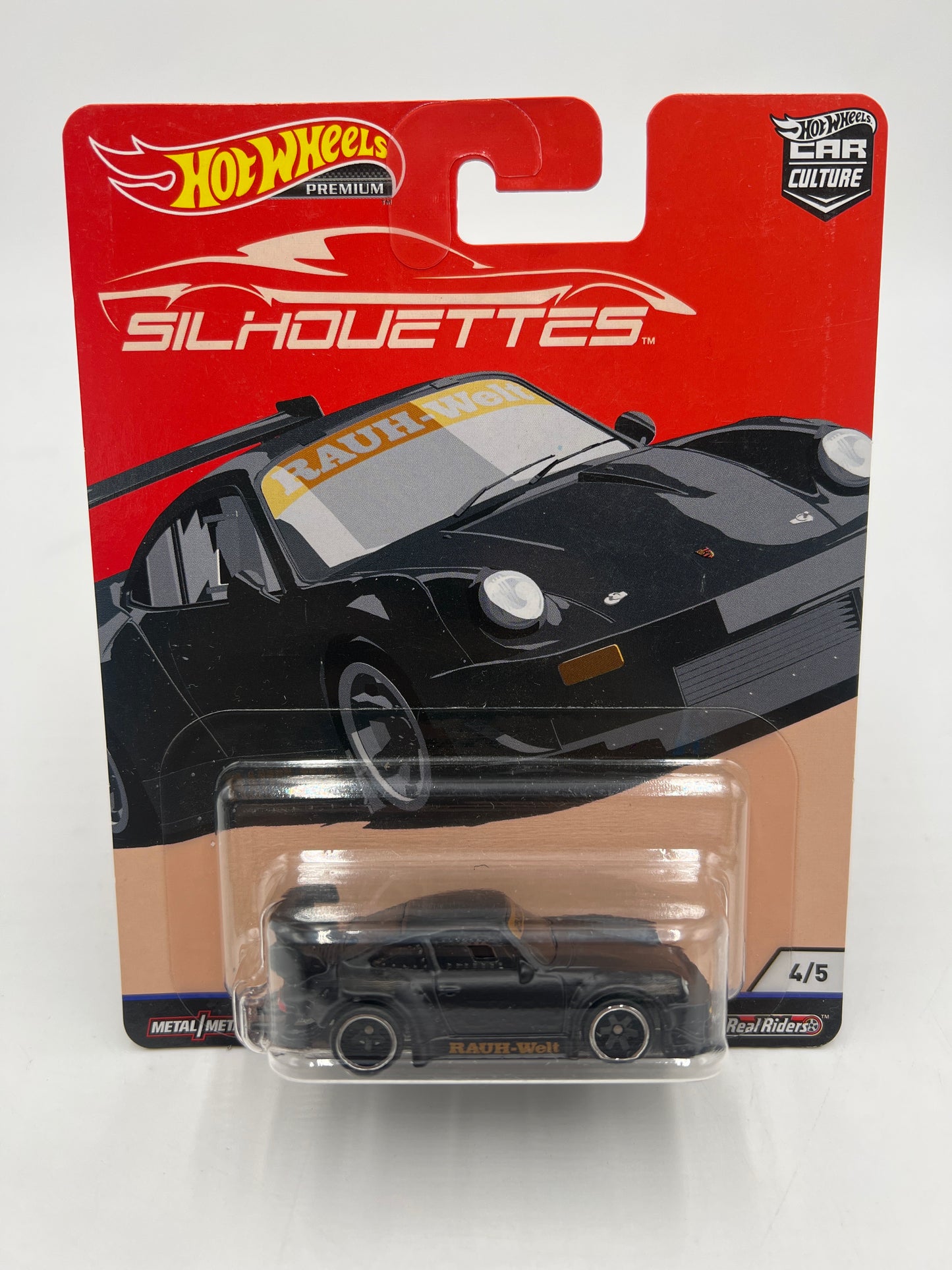 Hot Wheels Car Culture Silhouettes 4/5 RWB Porsche 930 W/ Protector