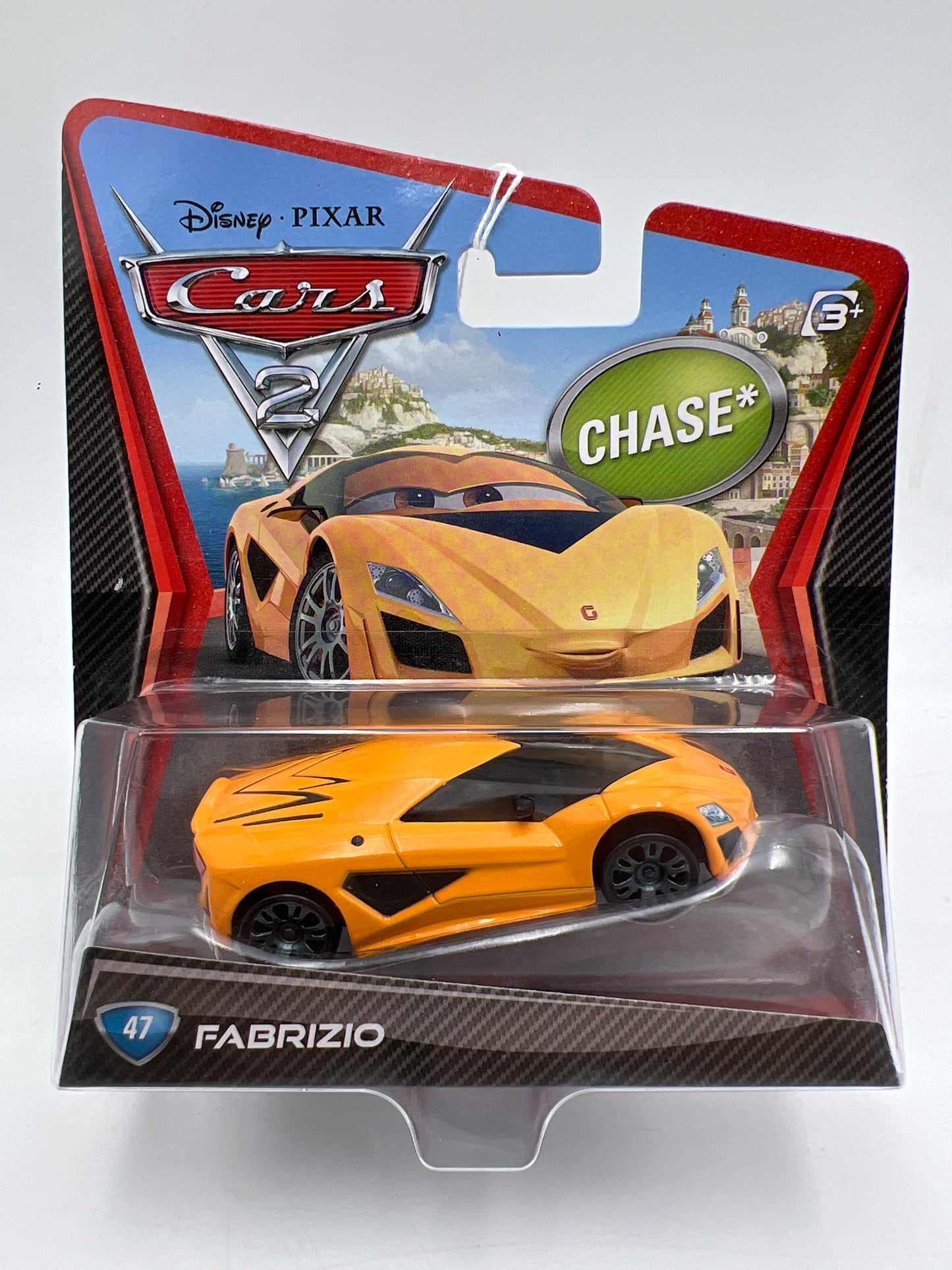 Disney Pixar Cars 2 #47 CHASE Fabrizio Orange