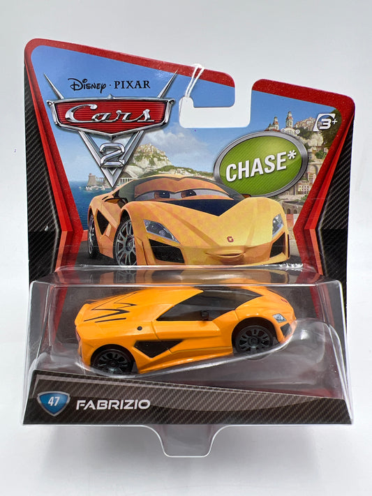 Disney Pixar Cars 2 #47 CHASE Fabrizio Orange