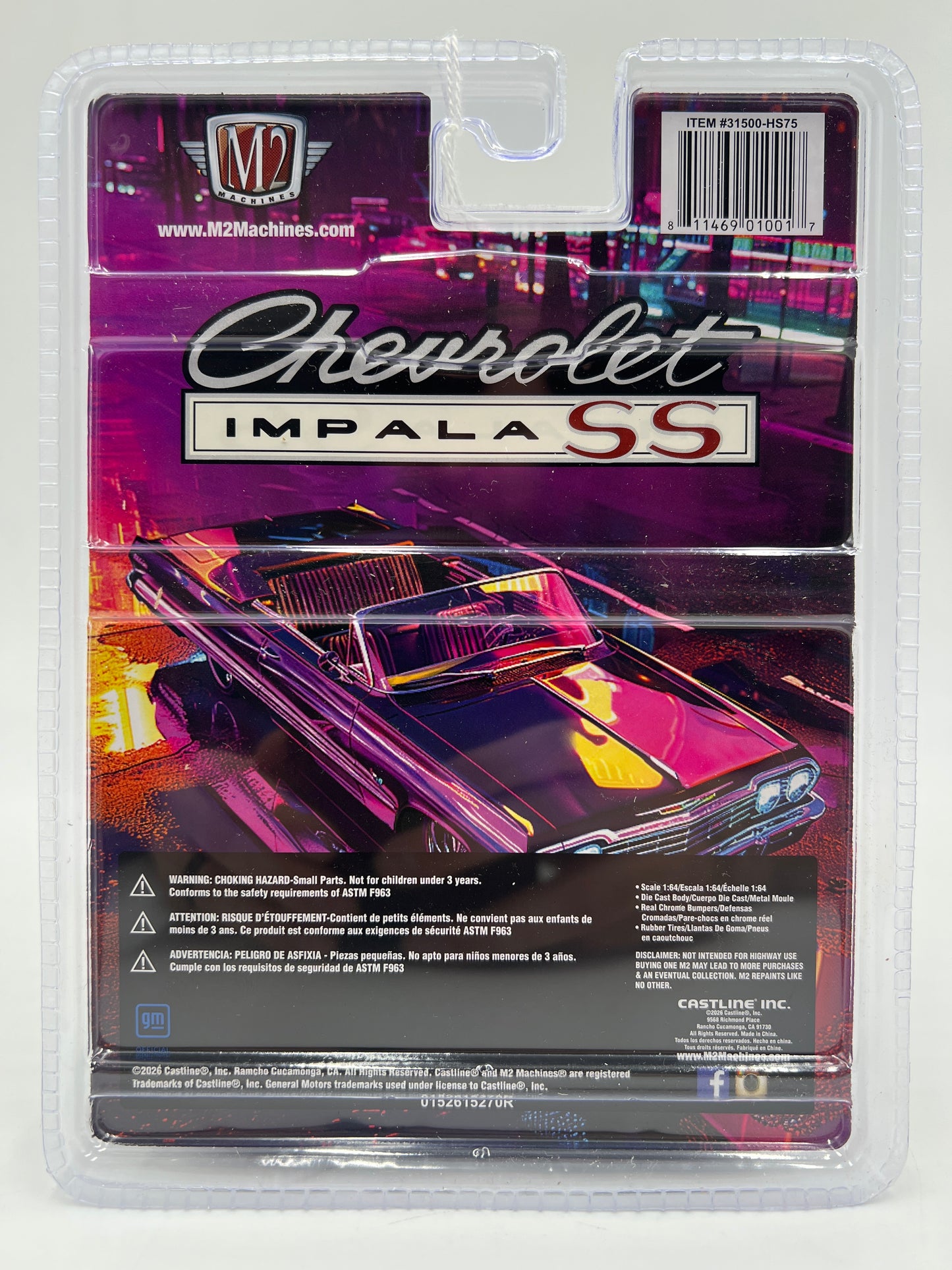 M2 Machines Hobby Exclusive HS75 CHASE 1964 Chevrolet Impala SS 409 Convertible