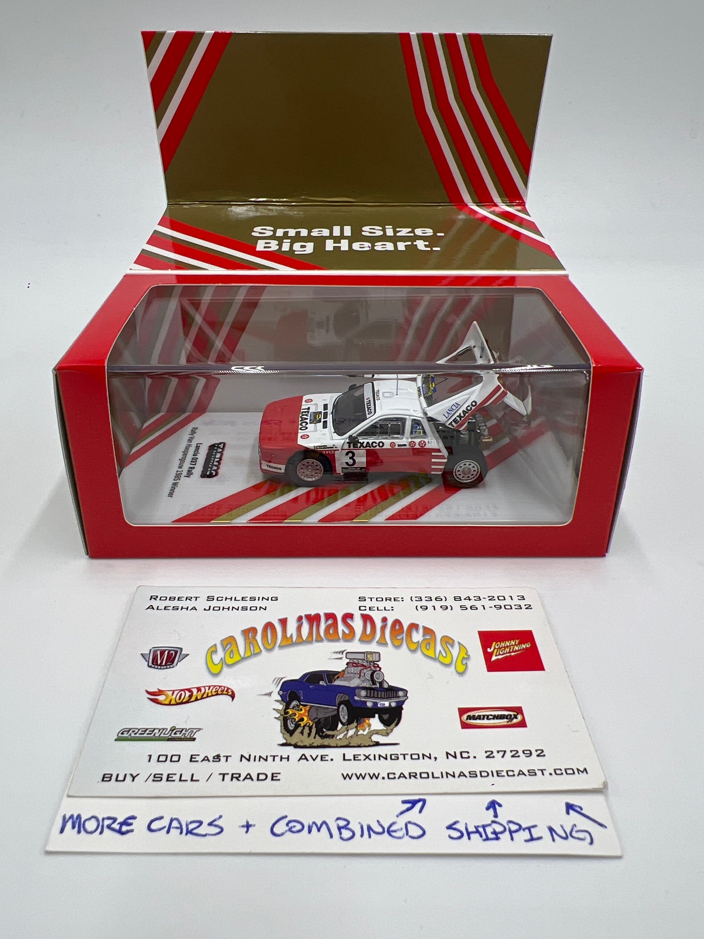 Tarmac Works 1/64 Texaco 1985 #3 Winner Rally Van Haspengouw Lancia 037 Rally