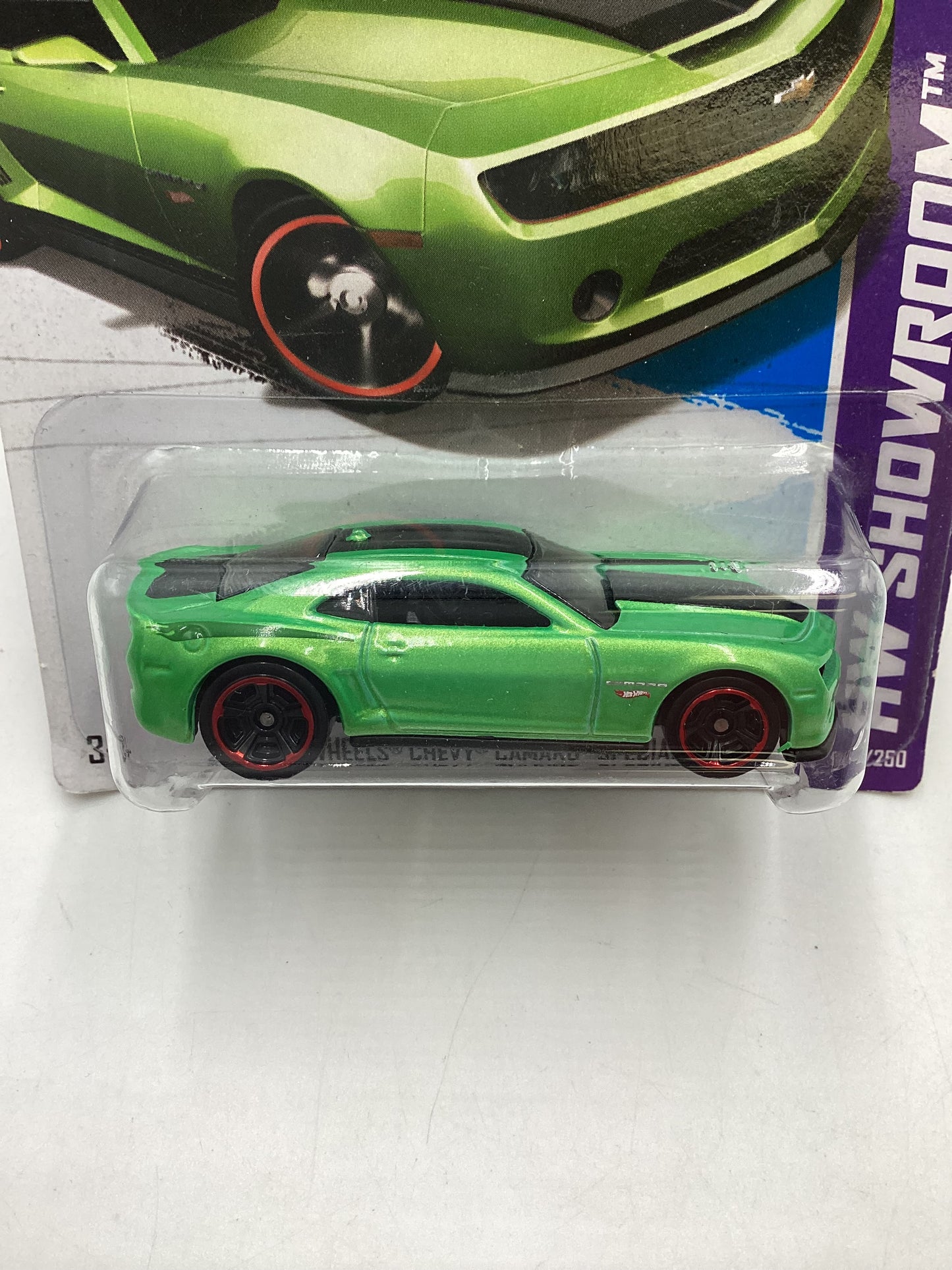 2013 Hot wheels #194 Green 2013 Hot Wheels Chevy Camaro Special Edition 7G