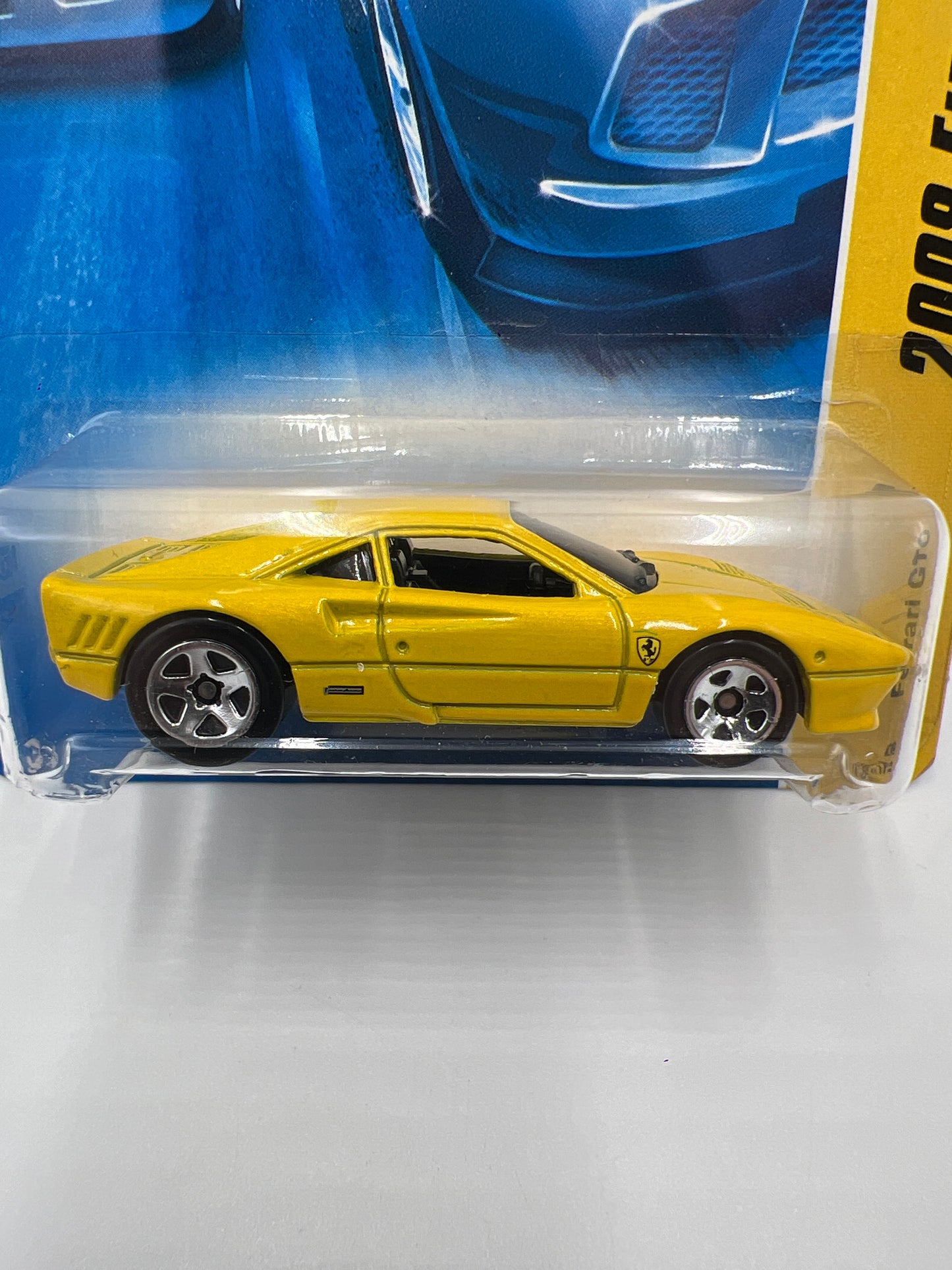 2008 Hot Wheels New Models #38 Ferrari GTO Yellow W/Protector SR