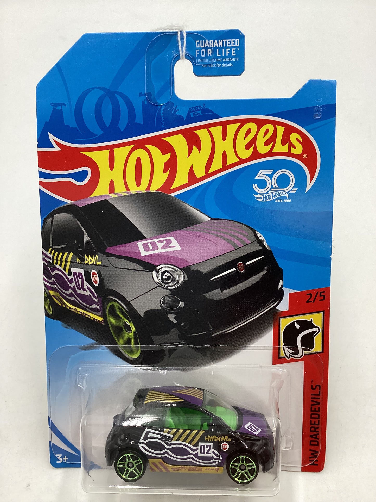 2018 Hot Wheels Fiat 500 Black chase 240A