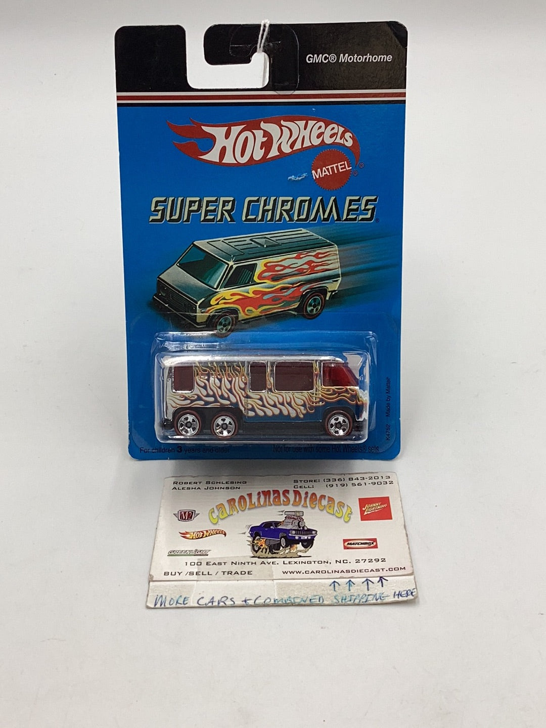 Hot Wheels Super Chromes GMC Motorhome *BAD CARD* 158C