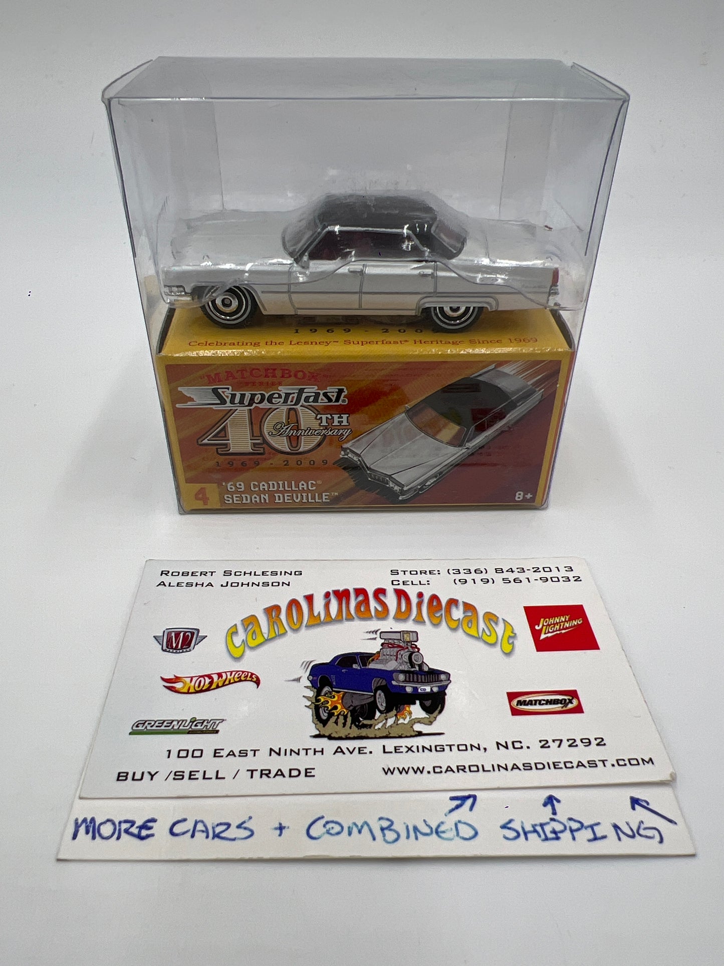 Matchbox Superfast 40th Anniversary #19 69 Cadillac Sedan Deville White