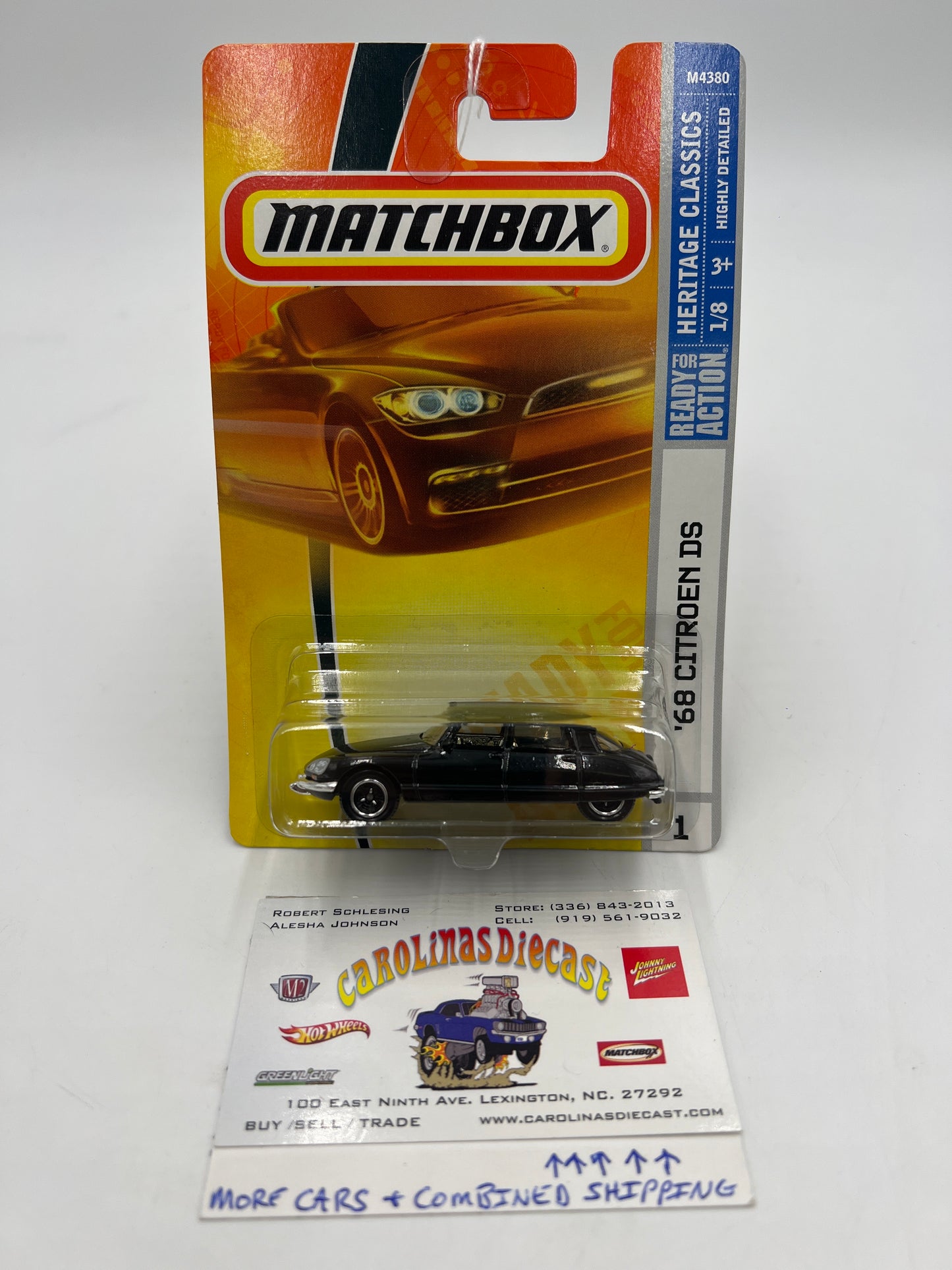 Matchbox #1 68F Heritage Classics 68 Citroen DS Black 68F