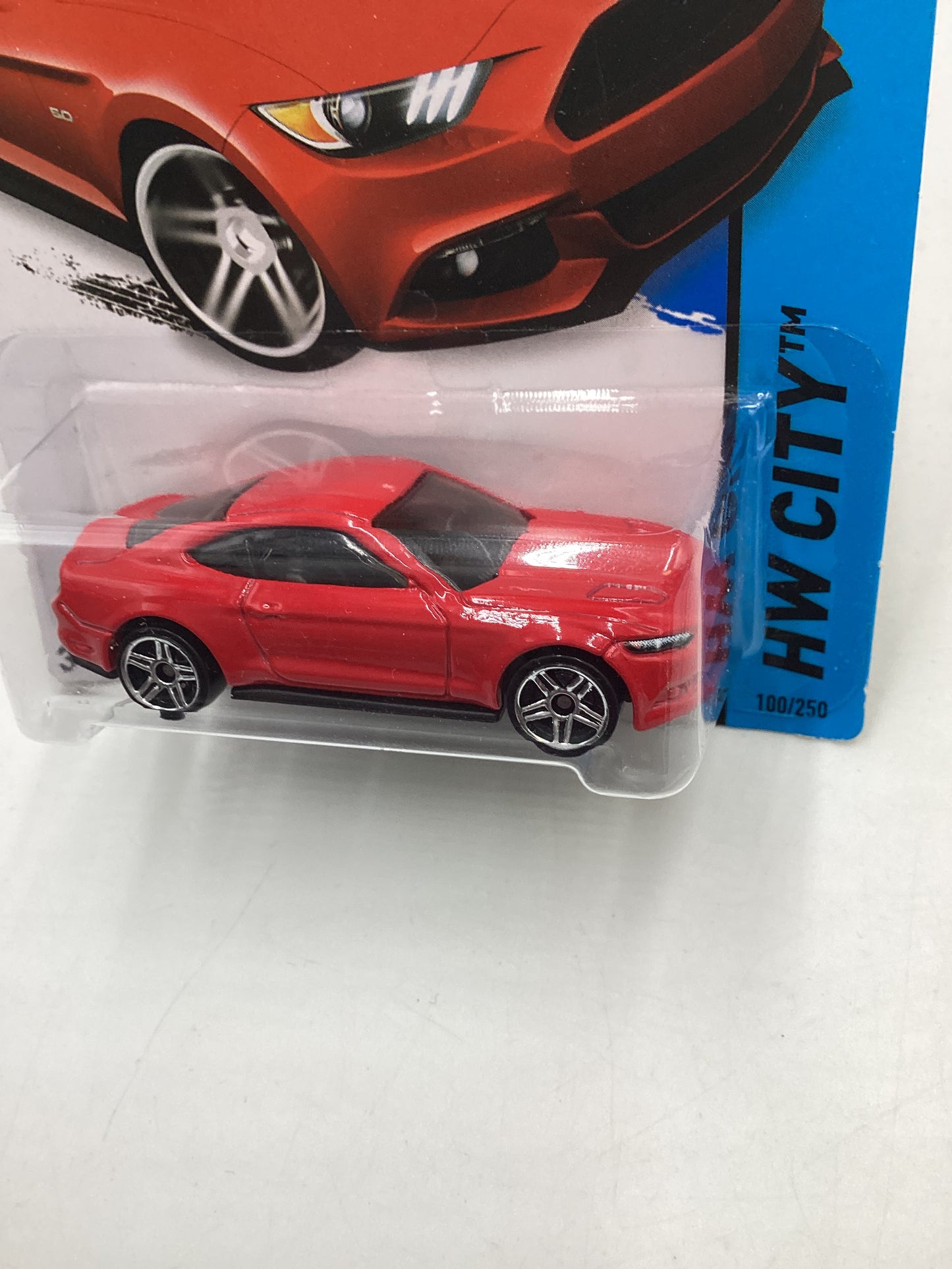 2015 Hot Wheels #100 2015 Ford Mustang GT Red 28E