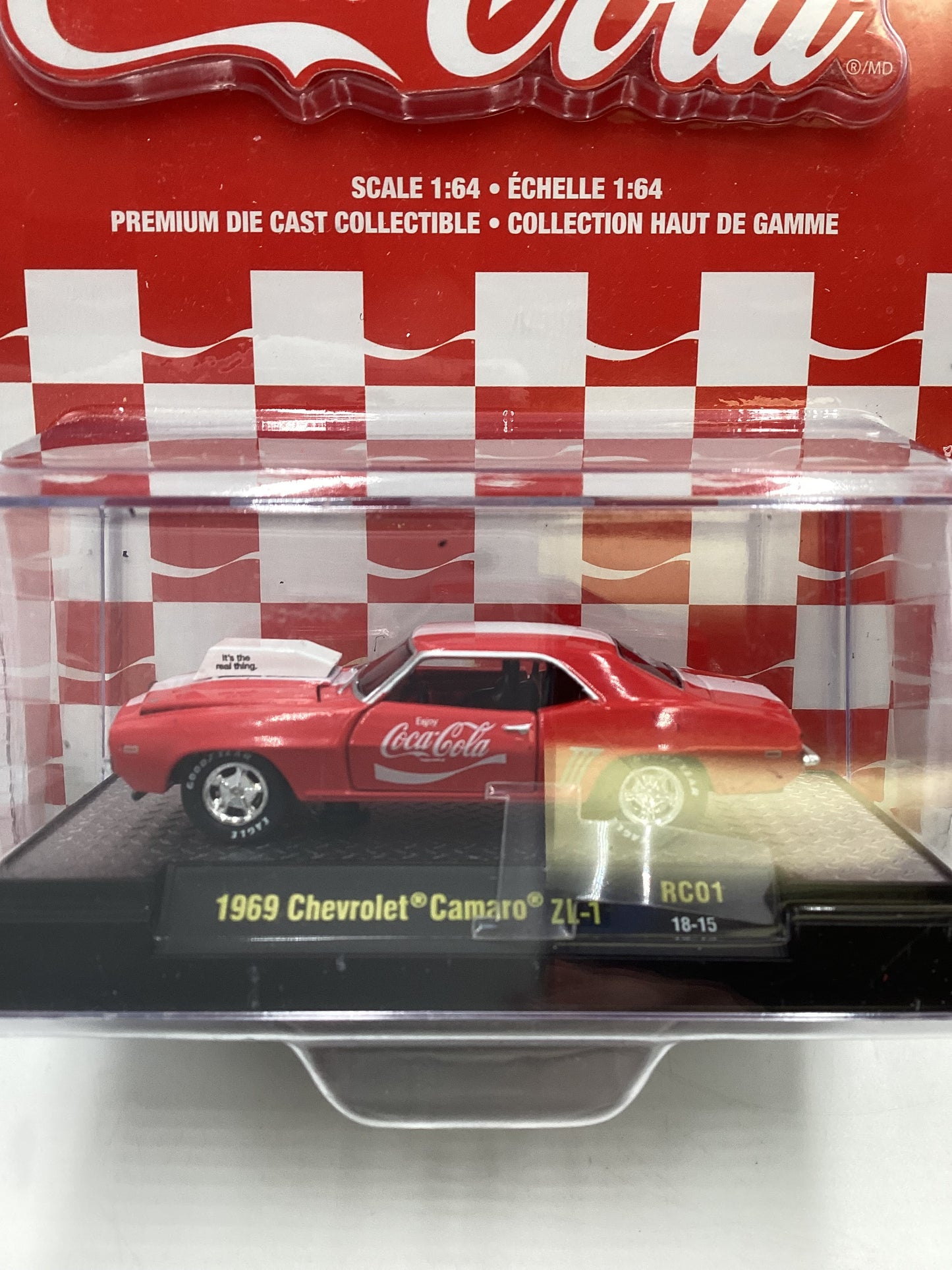M2 Machines Coca Cola 1969 Chevrolet Camaro ZL-1 Red RC01 200C