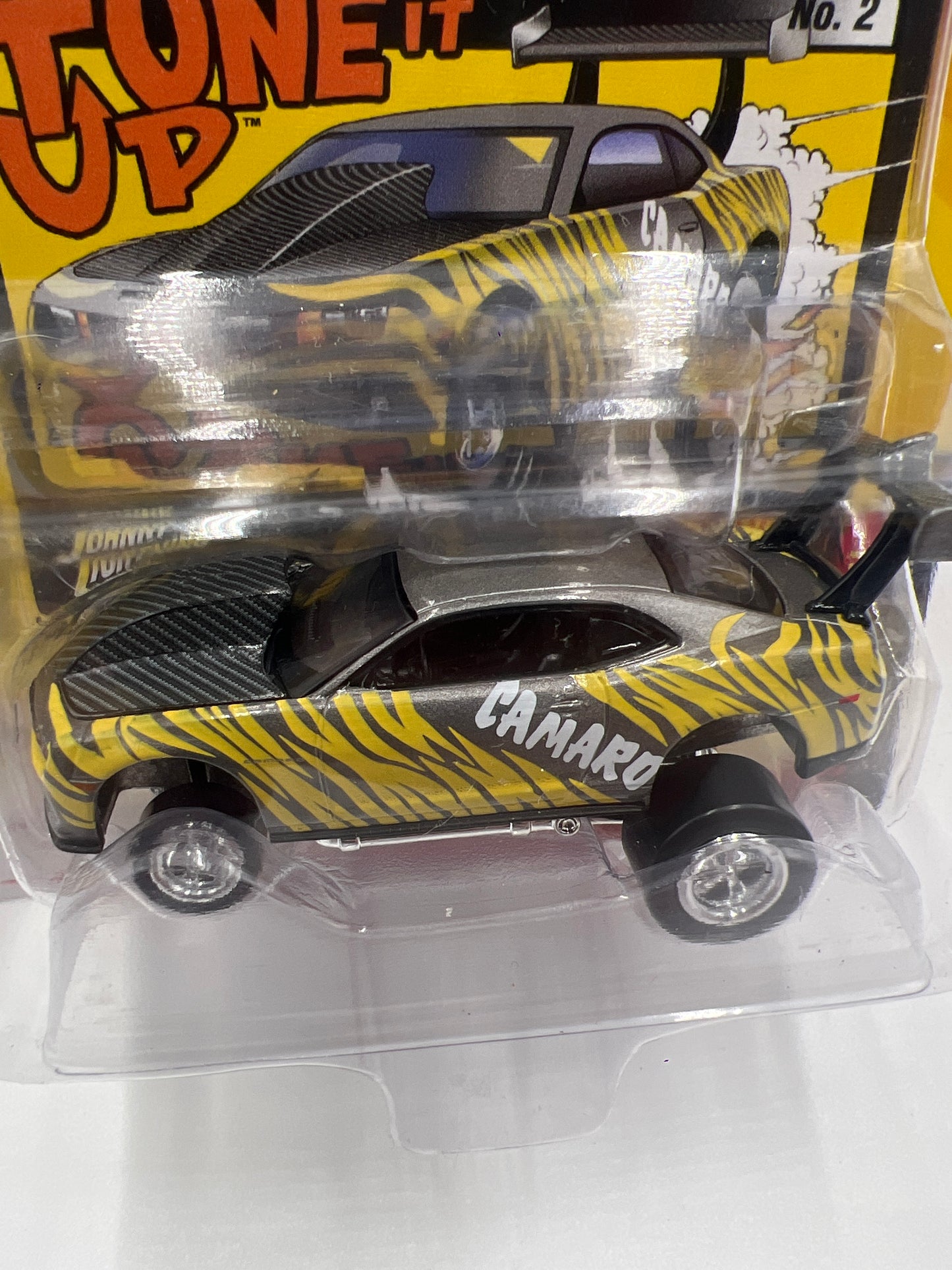 Johnny Lightning Street Freaks Zingers Release 2 Version A 2011 Chevy Camaro Tune It Up Gray/Yellow 228G