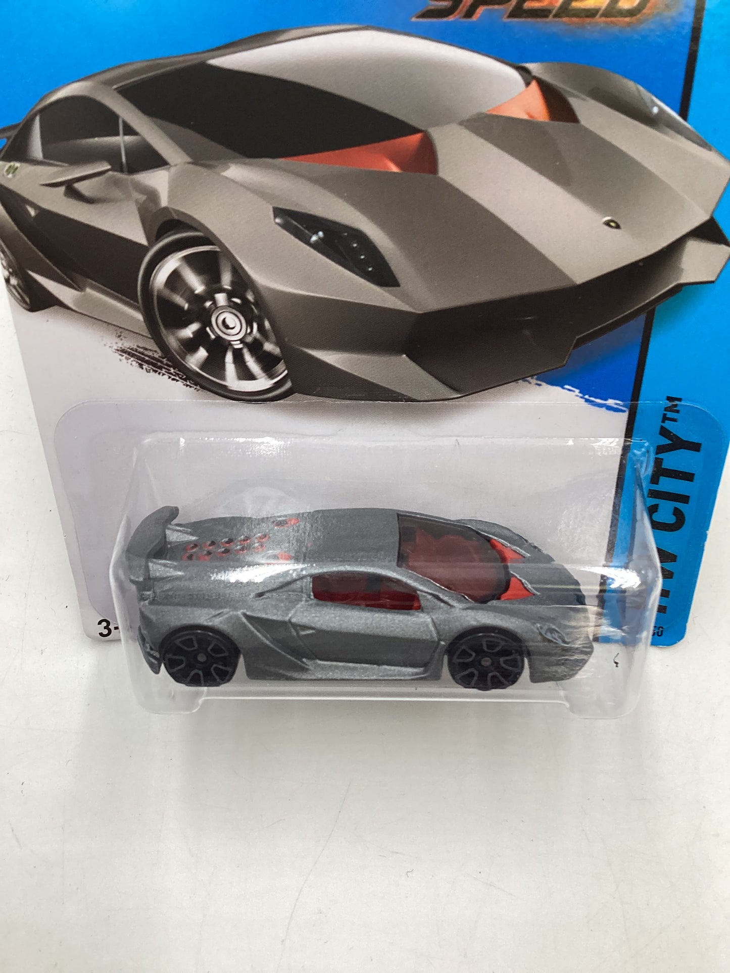 2014 Hot Wheels #39 Lamborghini Sesto Elemento Gray Need for Speed 102B