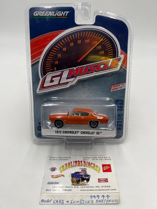 Greenlight GL Muscle Series 18 1972 Chevrolet Chevelle SS Orange