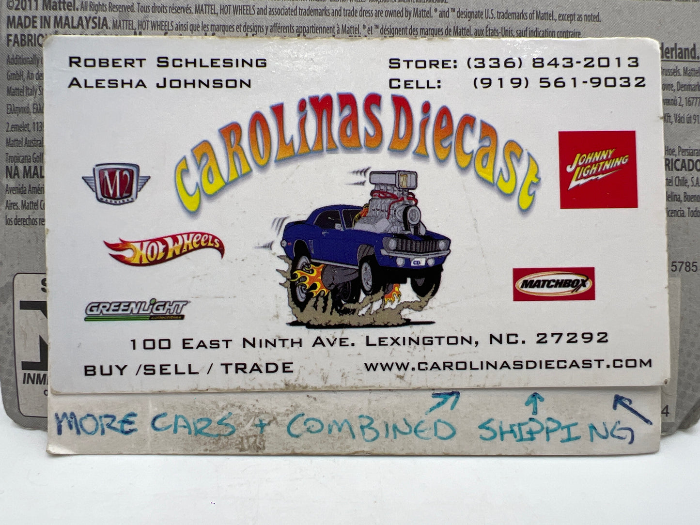 2012 Hot Wheels Short Card HW Racing #180 Bone Shaker Blue