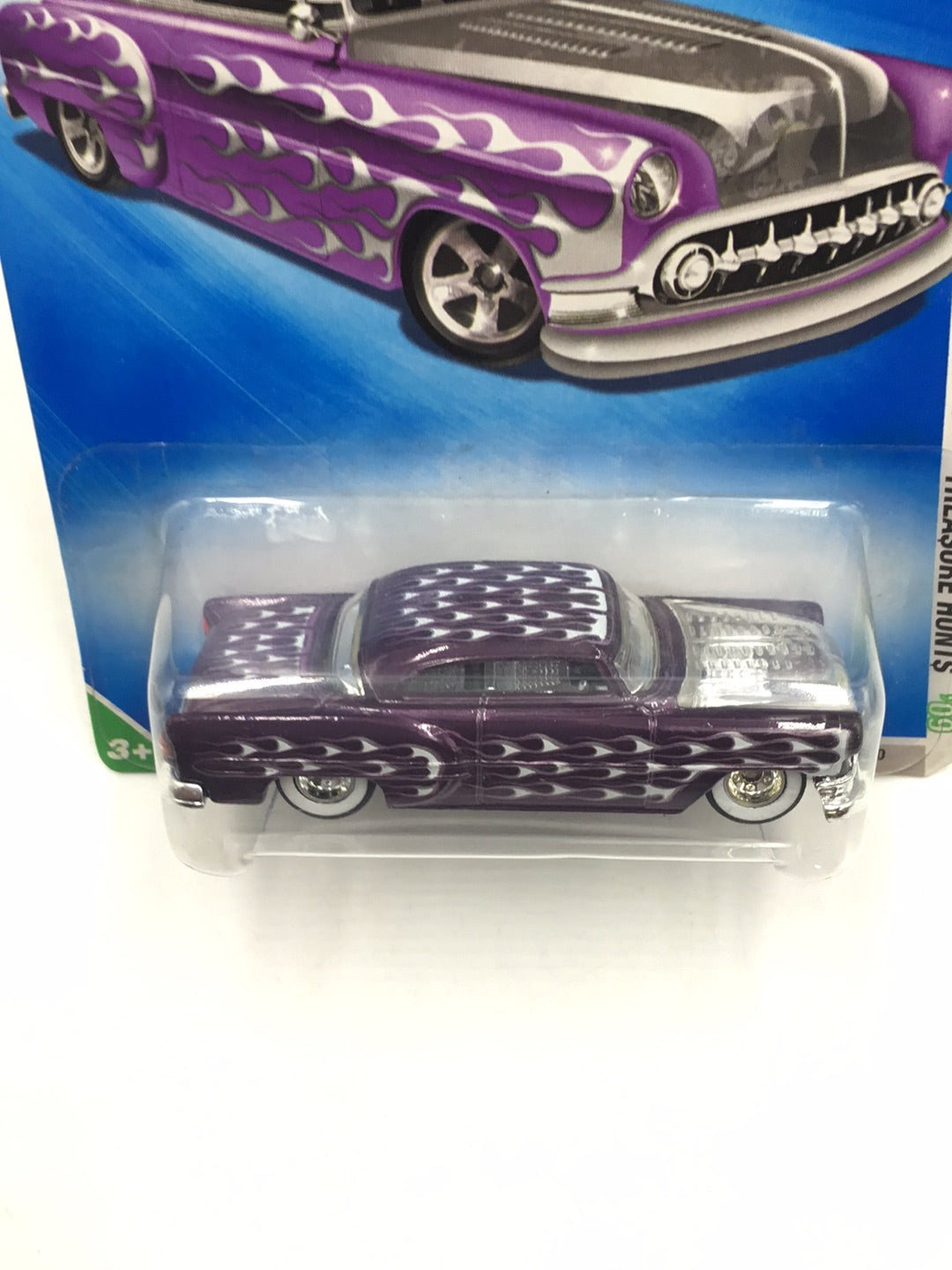 2009 hot wheels super treasure hunt #49 Custom 53 Chevy W/Protector