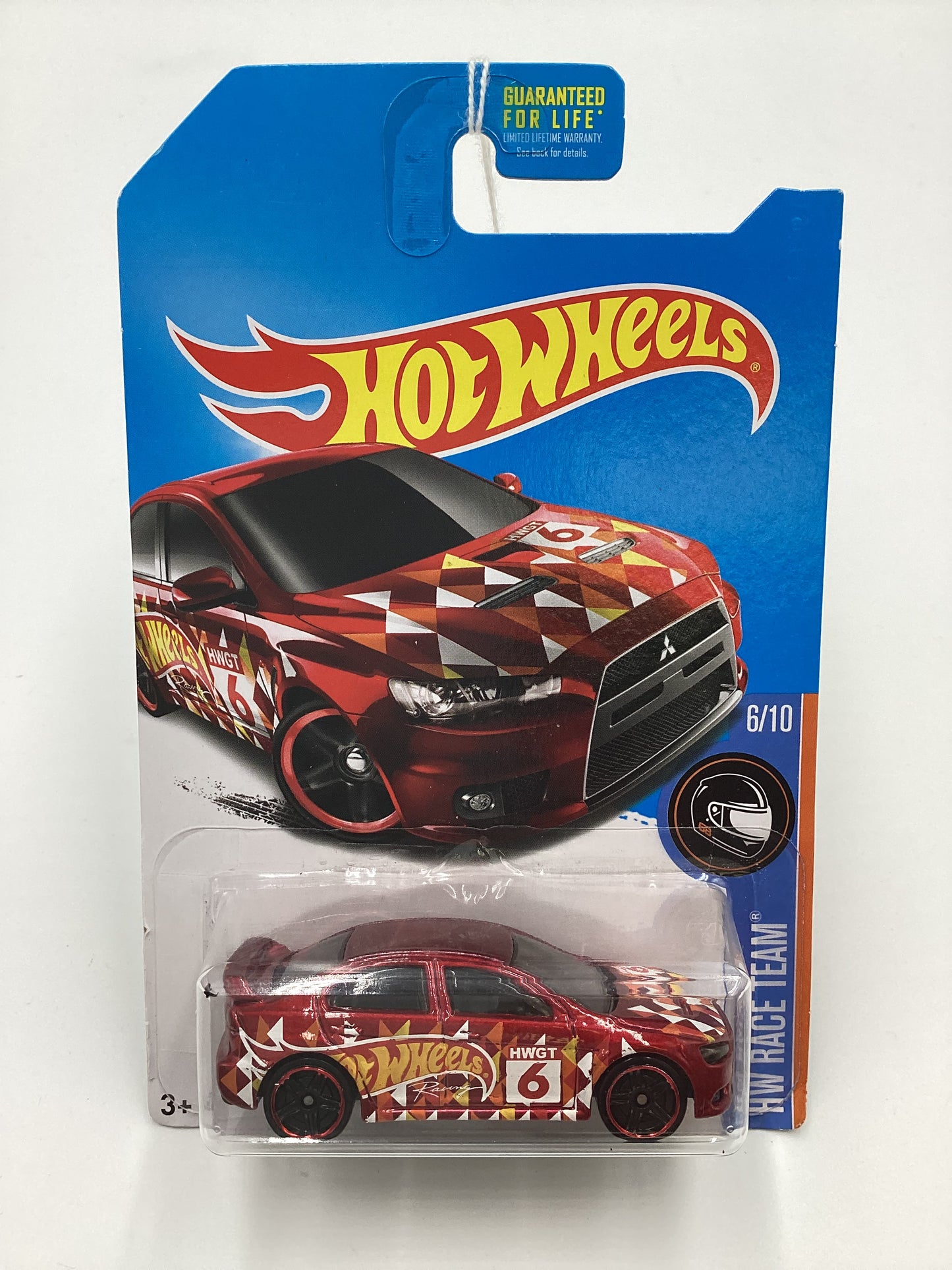 Hot wheels 2016 Kmart Exclusive 2008 Lancer Evolution Red Cracked Blister 237C