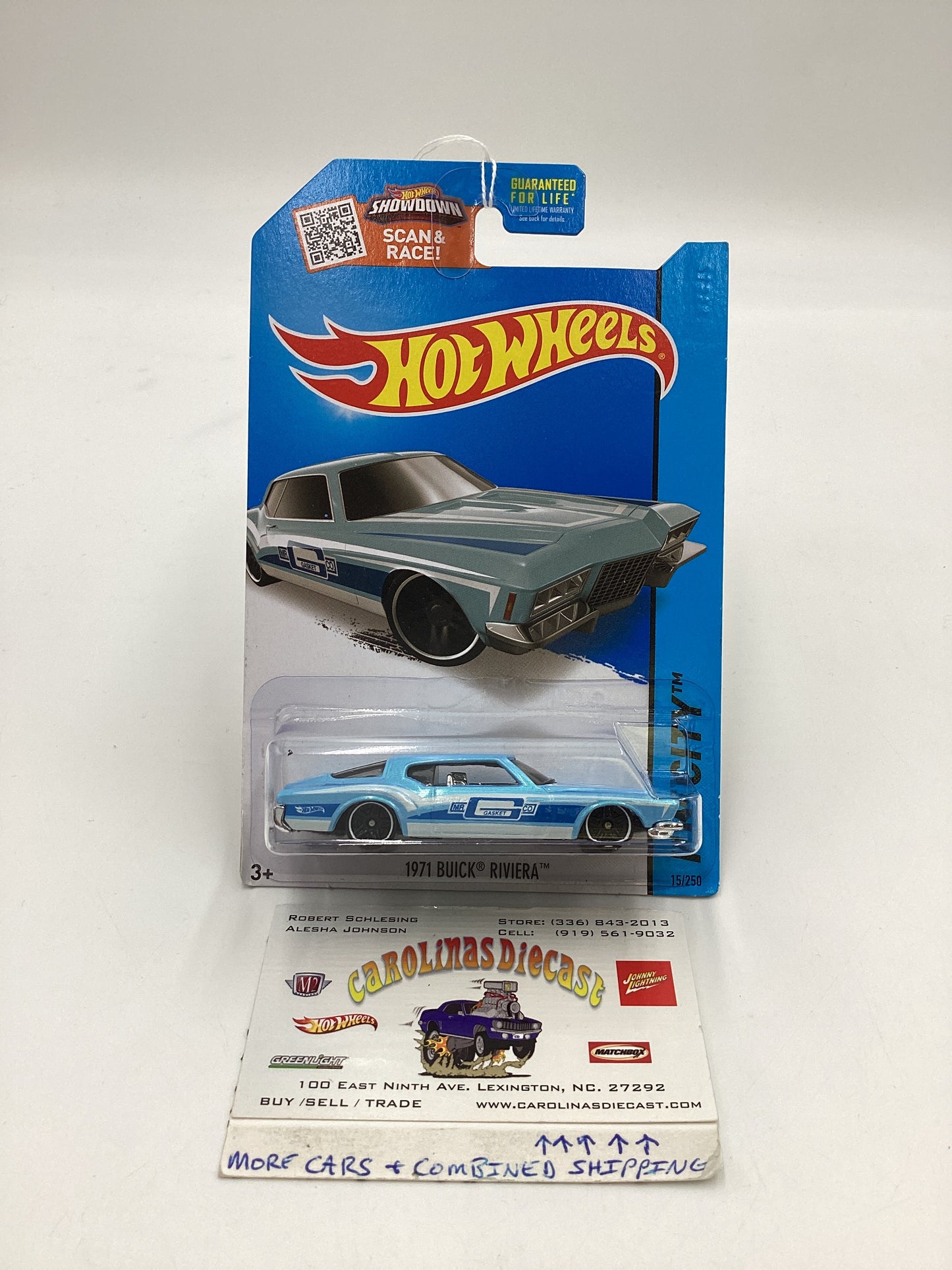 2015 Hot wheels HW City #15 Kmart Exclusive Light Blue 1971 Buick Riviera 235B