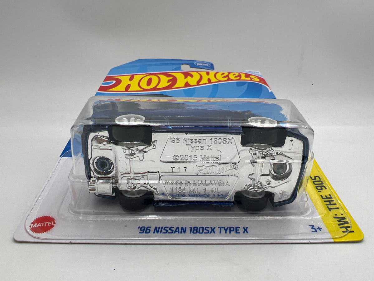 2024 Hot Wheels Super Treasure Hunt #211 96 Nissan 180SX Type X Blue W/Protector