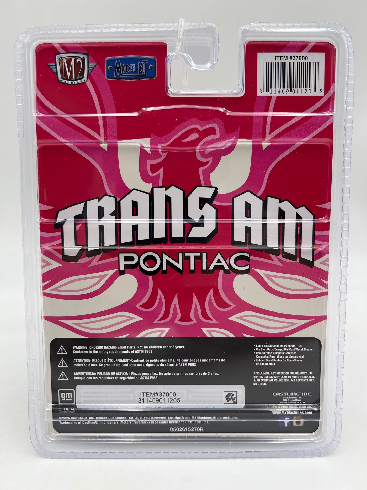 2026 M2 Machines R87 Model Kits 1977 Pontiac Firebird Trans Am T-Top Pink