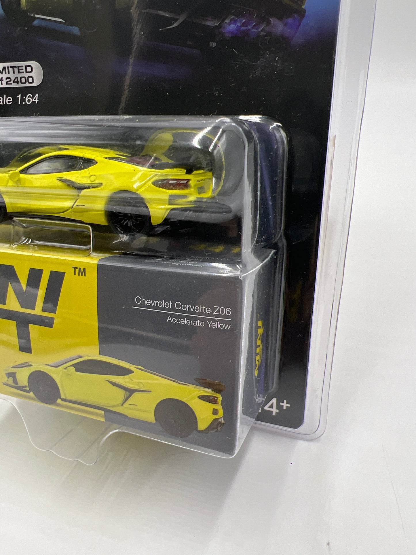 Tarmac Works Mijo Exclusives 1/2400 Chevrolet Corvette Z06 Yellow