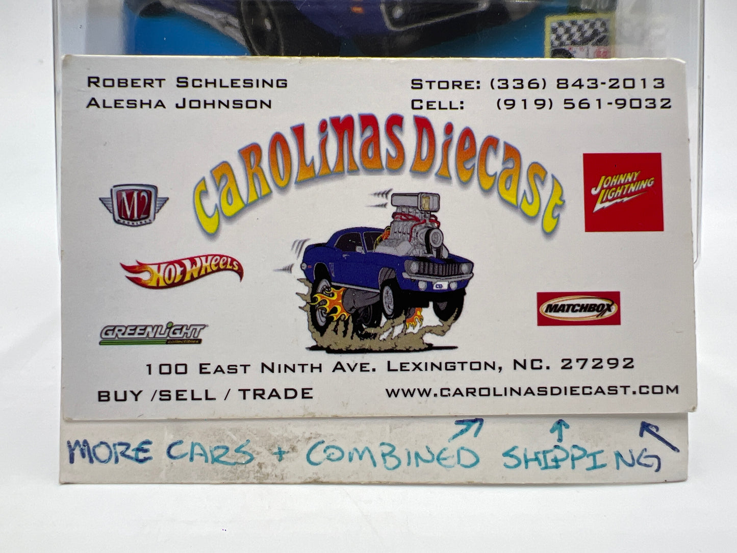Hot Wheels 69 Copo Corvette Blue Wheel Swap Custom On Card W/Protector SR