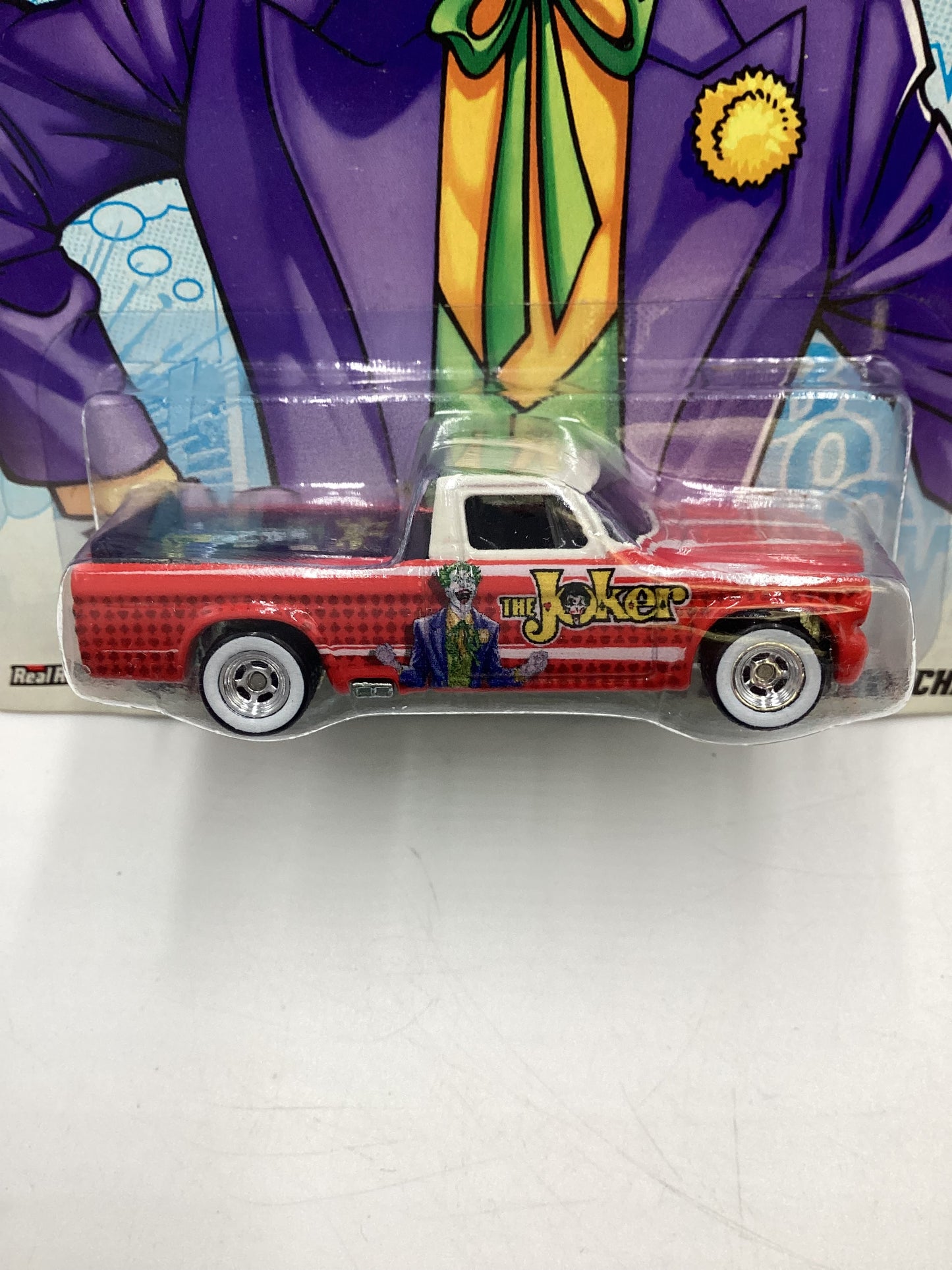 Hot Wheels Pop Culture DC Comics The Joker 63 Studebaker Champ Red with protector