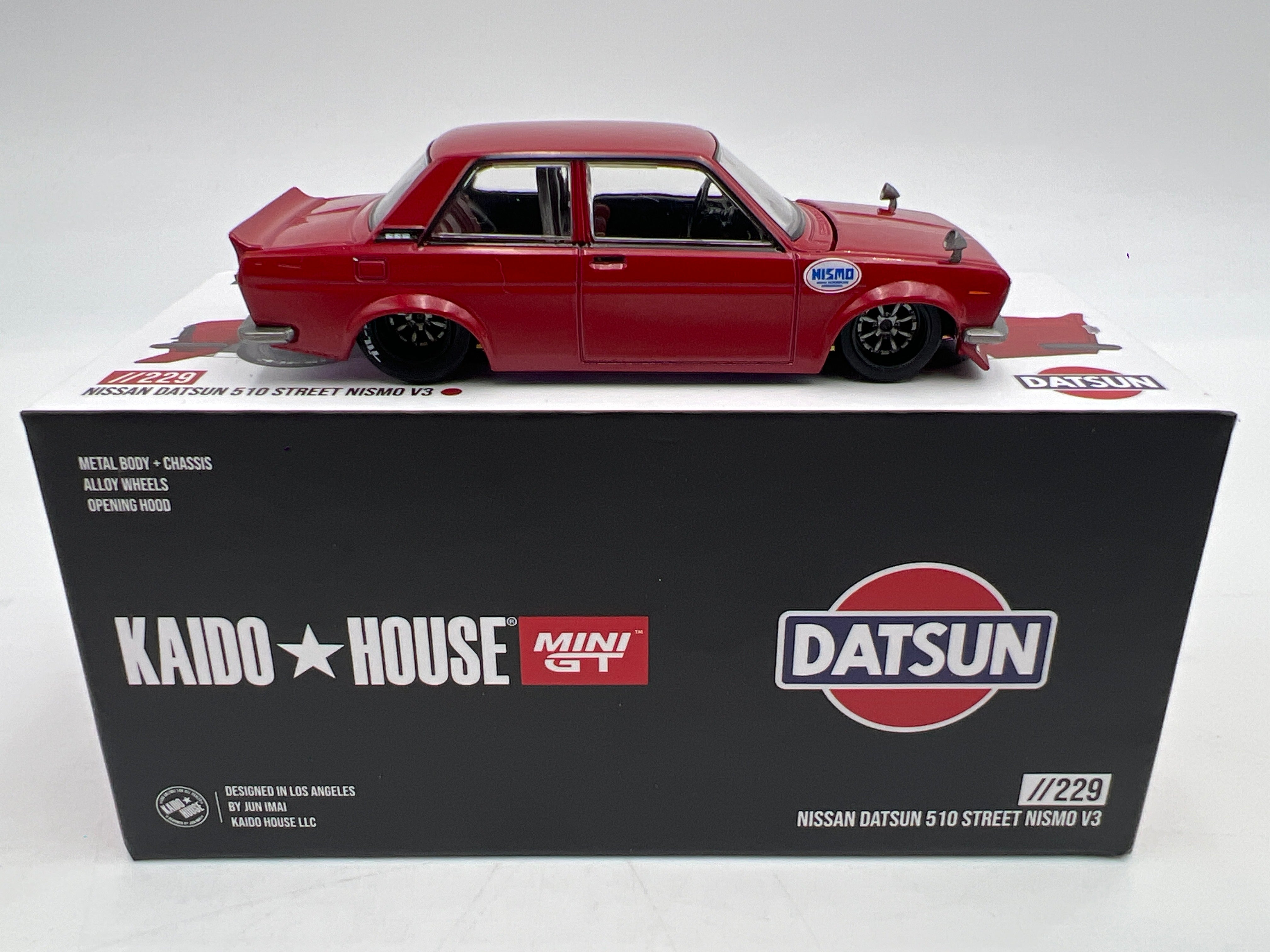 みっきーSHOP Mini GT Kaido House #229 Datsun 510 Street Nismo V3 Red