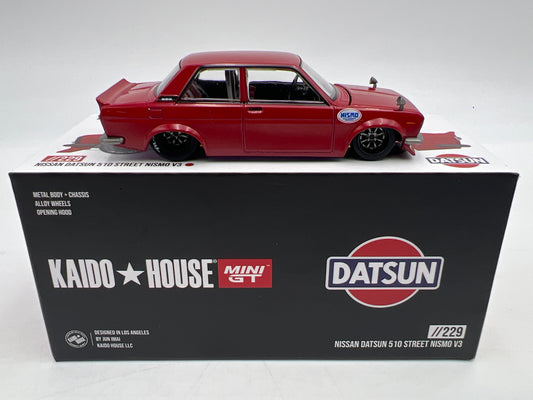 Mini GT Kaido House #229 Datsun 510 Street Nismo V3 Red