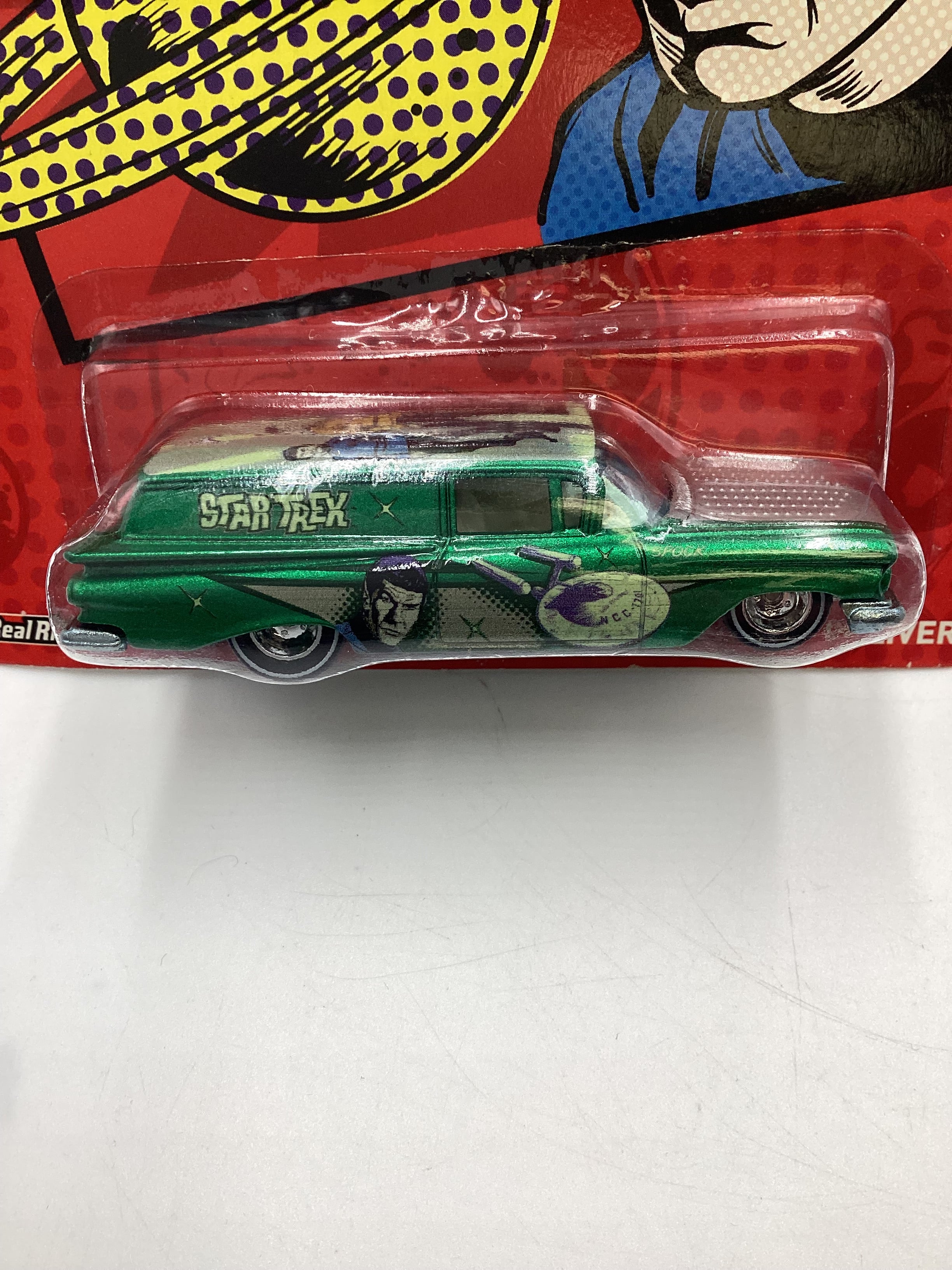 Hot wheels Pop Culture Star Trek Spock 59 Chevy Delivery Green