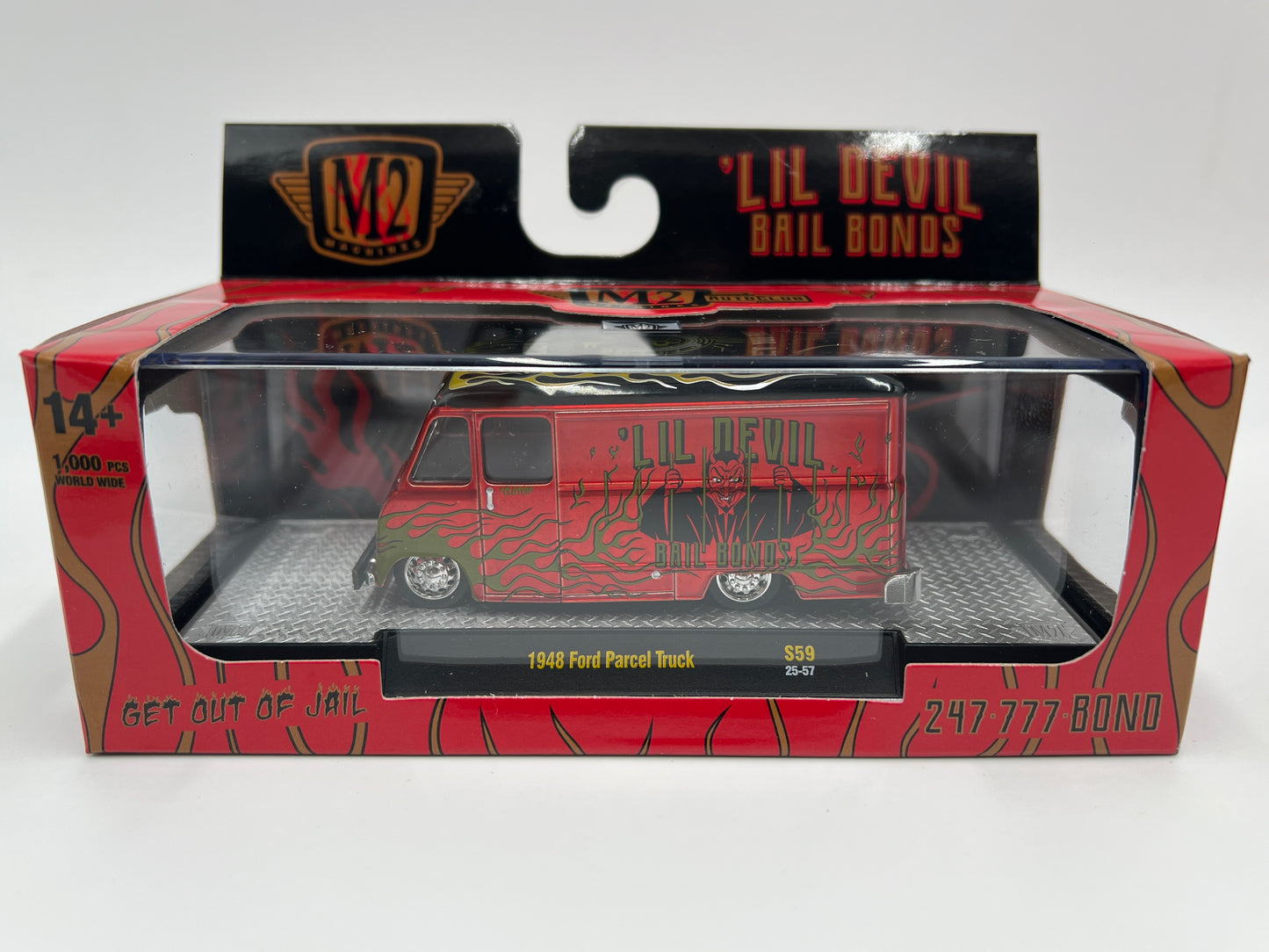 M2 Machines S59 Auto-Club Exclusive Box 22 1948 Ford Parcel Truck Red