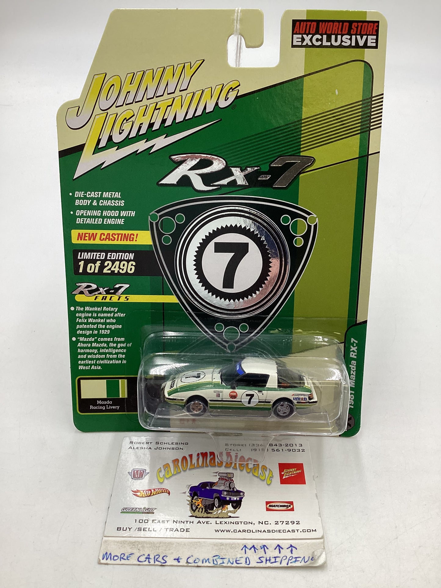 Johnny Lightning RX-7 1981 Mazda RX-7 auto world store exclusive 221C