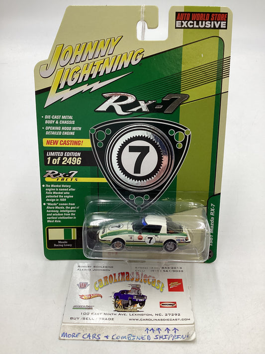 Johnny Lightning RX-7 1981 Mazda RX-7 auto world store exclusive 221C
