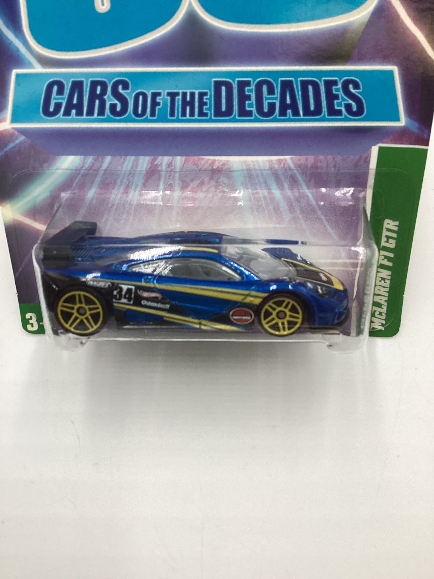 2011 Hot Wheels Cars of the Decades The 90s #28 McLaren F1 GTR Blue