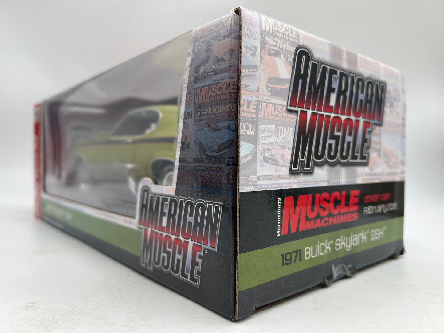 Auto World 1:18 Scale Hemmings Muscle Machines #27/300 1971 Buick Skylark GSX Green VHTF