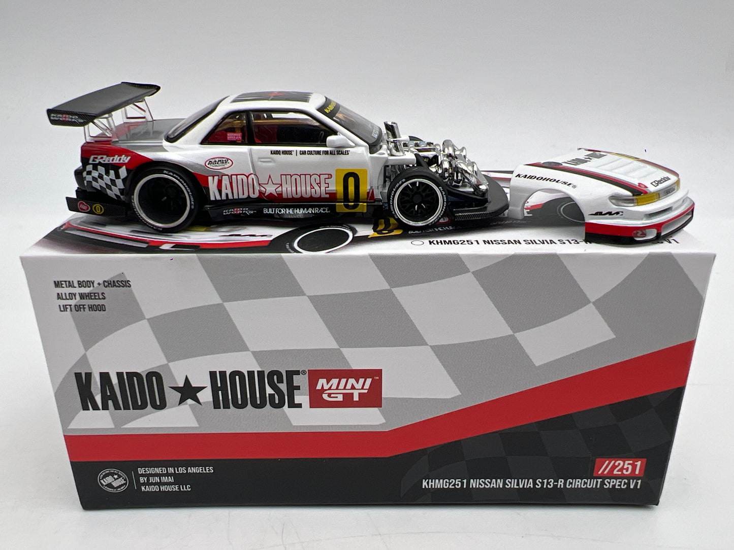 Mini GT Kaido House #251 Nissan Silvia S13-R Circuit Spec V1