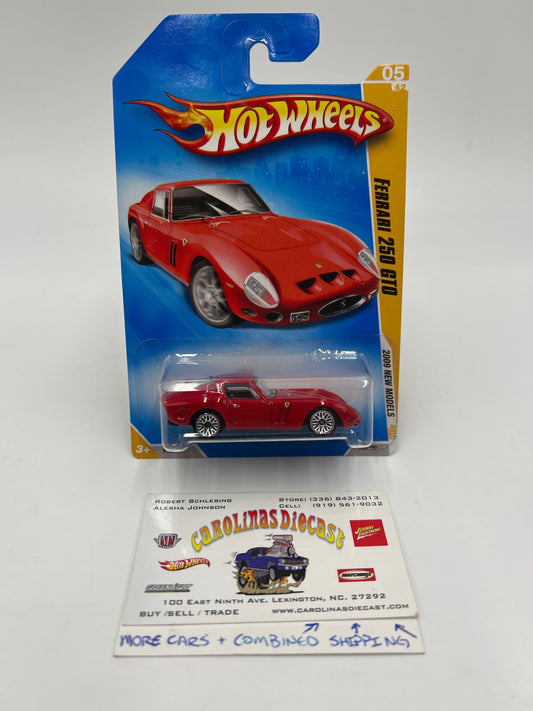 2009 Hot Wheels New Models #5 Ferrari 250 GTO Red W/Protector