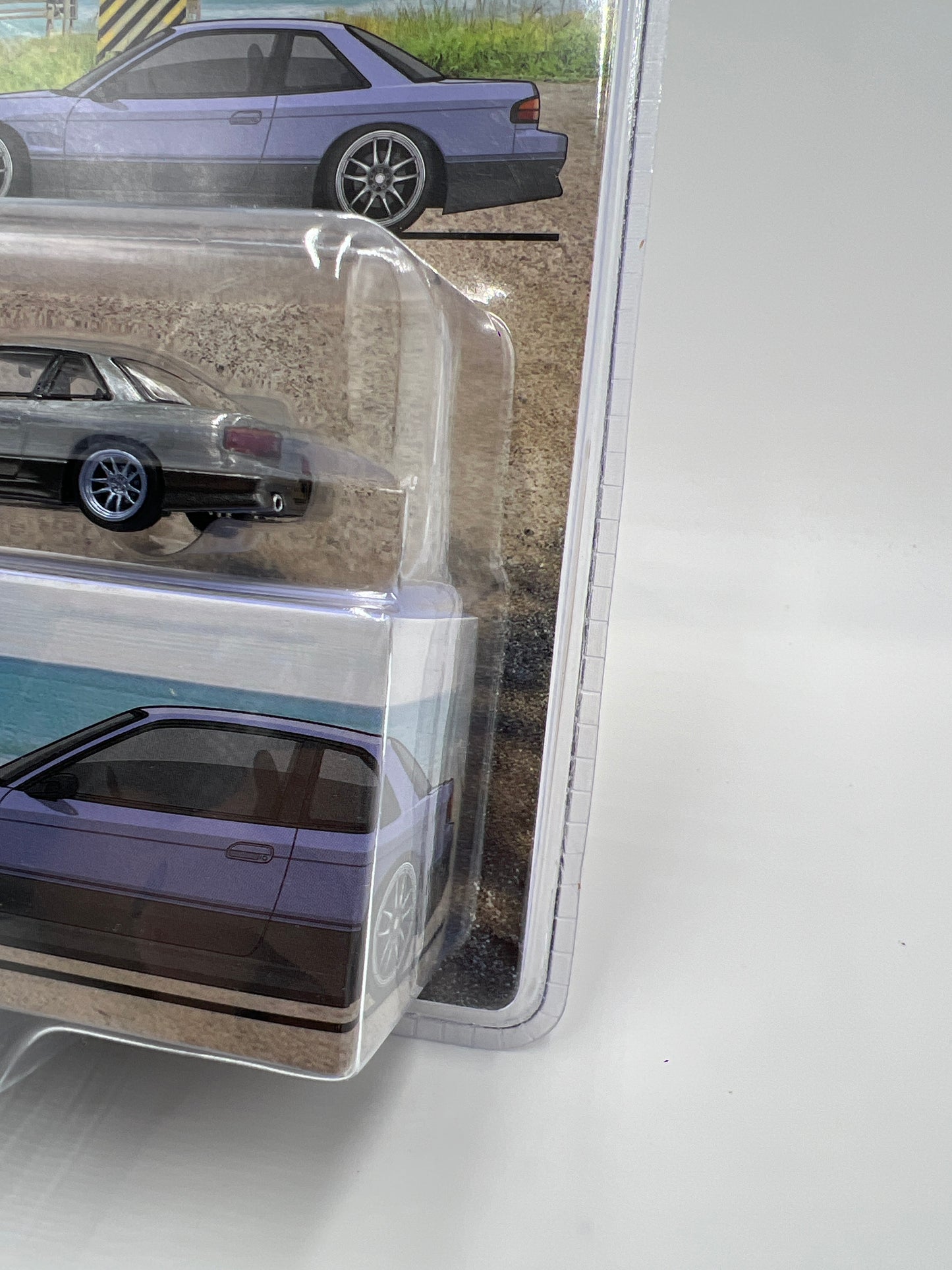 Tarmac Works Mijo Exclusives CHASE VERTEX Nissan Silvia S13 Blue/Gray