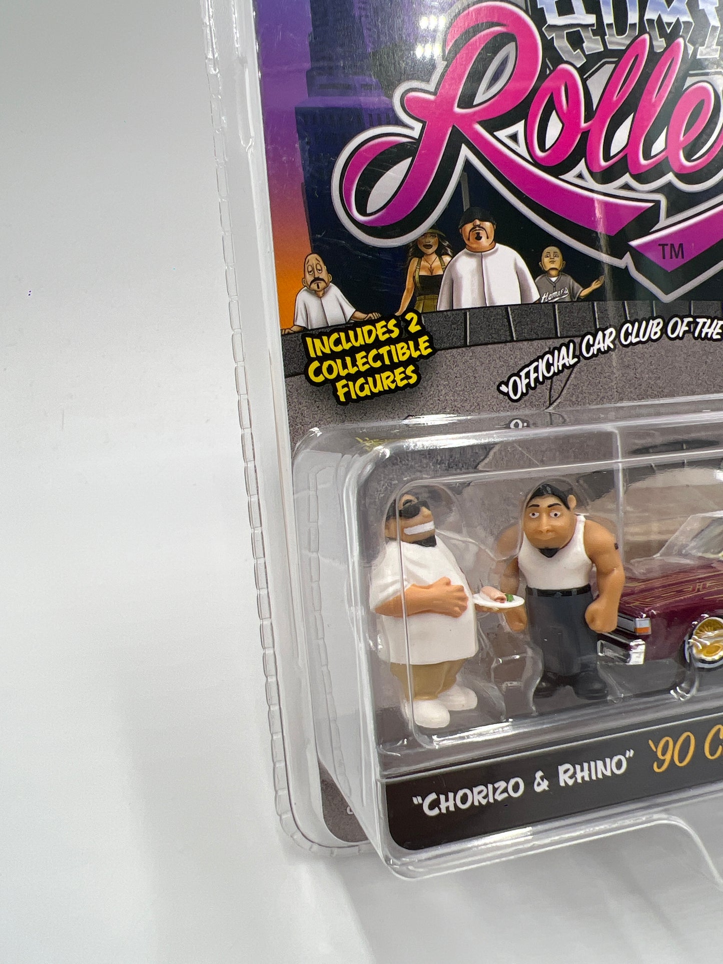 Greenlight x DGA Homie Rollerz 90 Chevy Caprice Classic Maroon & Chorizo/Rhino