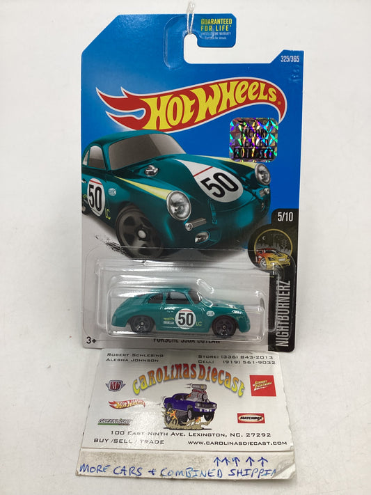 2017 Hot Wheels Factory Sealed #325 Porsche 356A Outlaw Green 100C