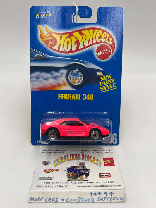 1992 Hot Wheels #226 Ferrari 348 Pink