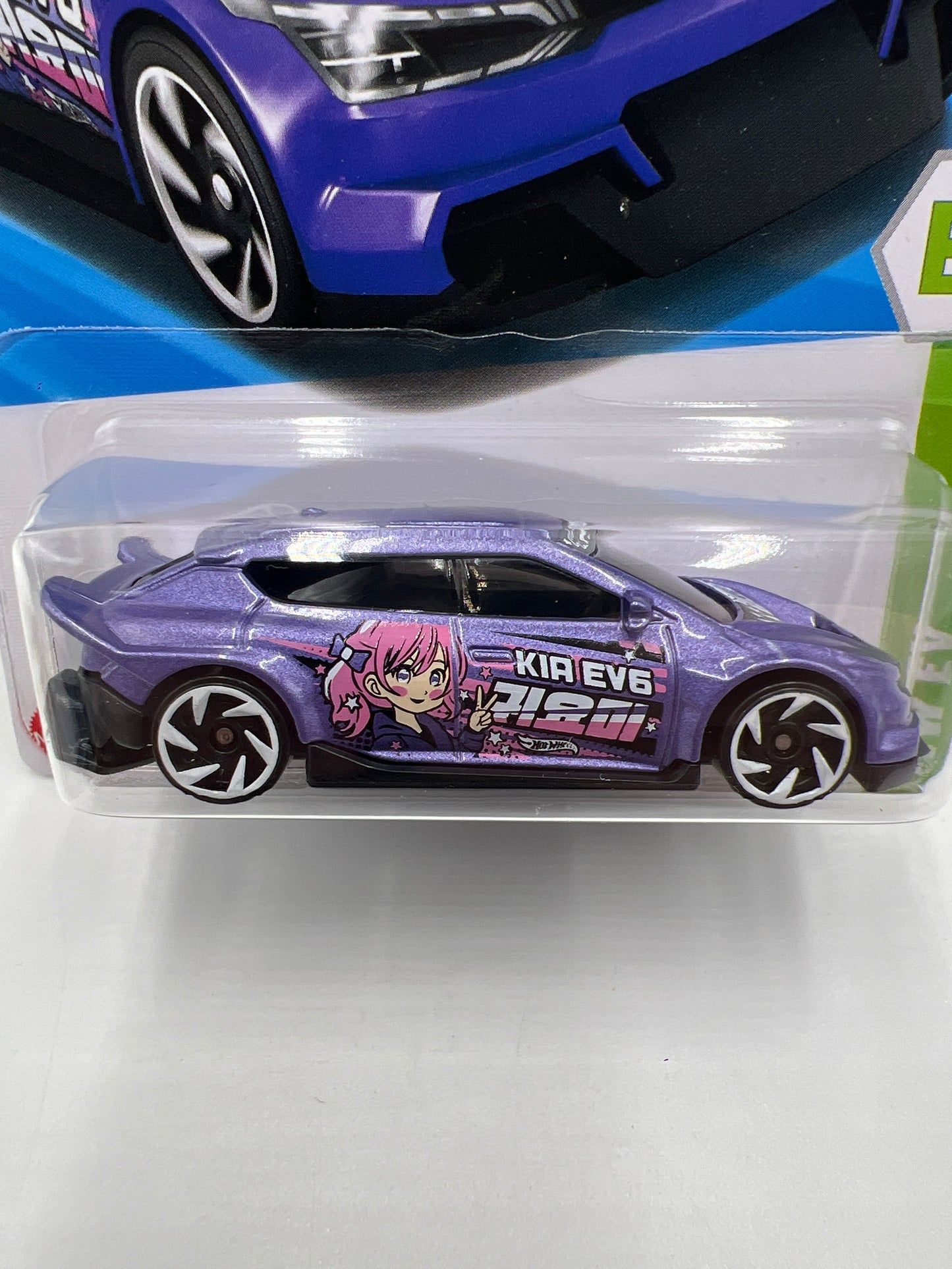 2025 Hot Wheels F Case HW EV #120 Custom Kia EV6 Purple 114i