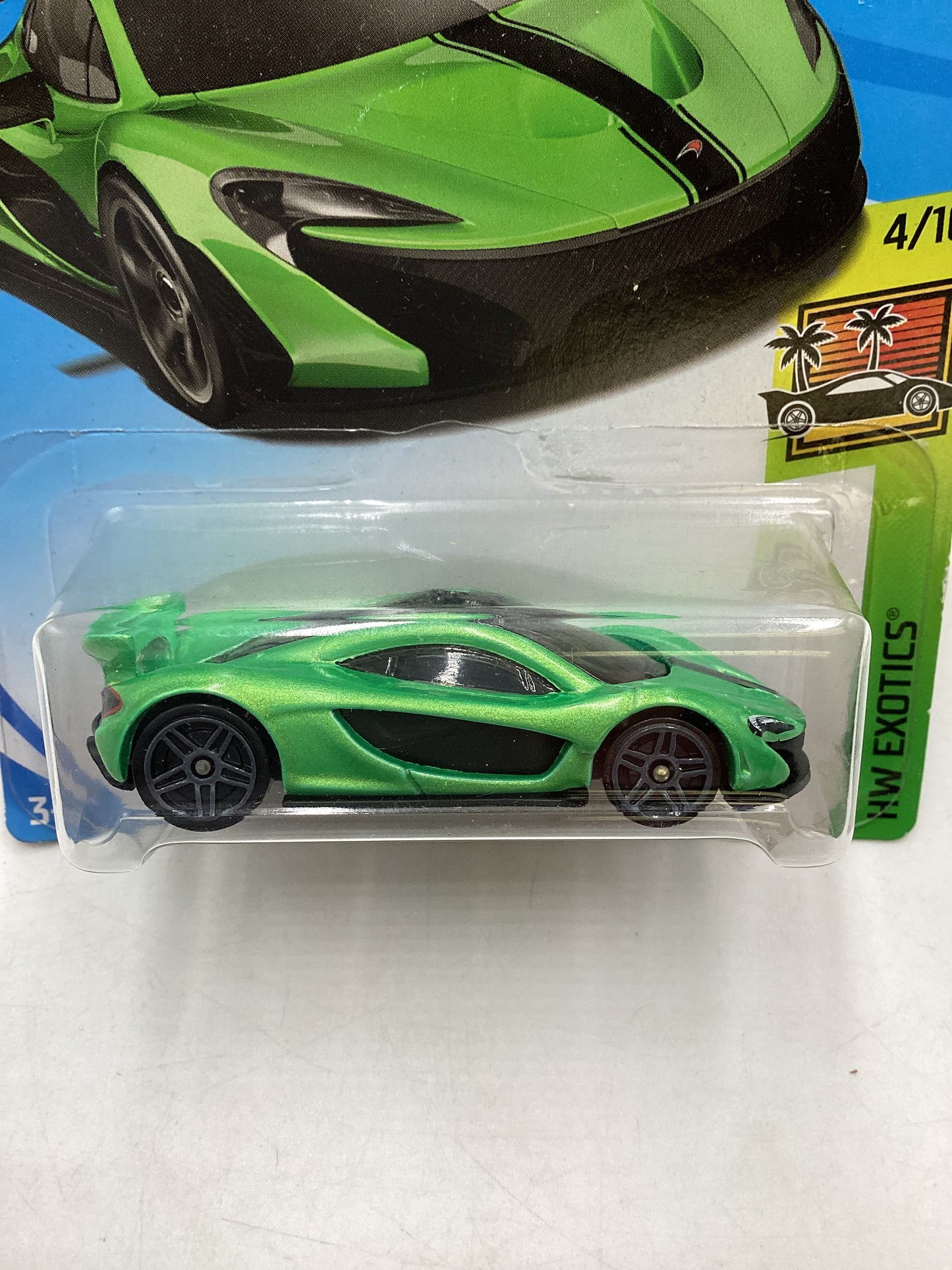 2018 Hot Wheels #317 McLaren P1 Green 103G