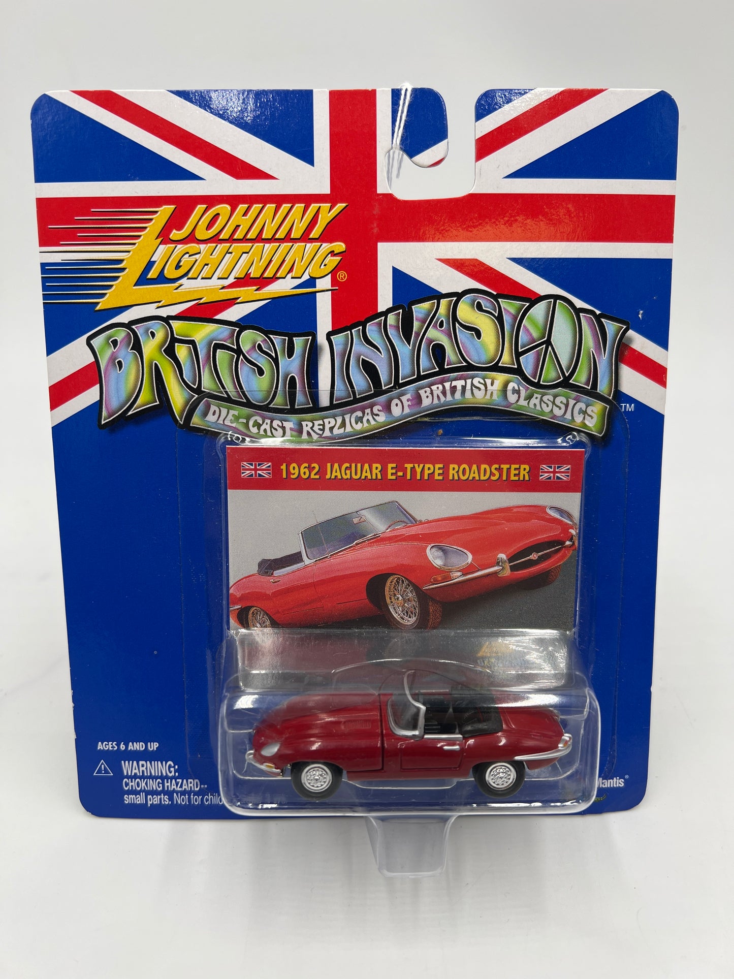 Johnny Lightning British Invasion 1962 Jaguar E-Type Roadster Red 218G