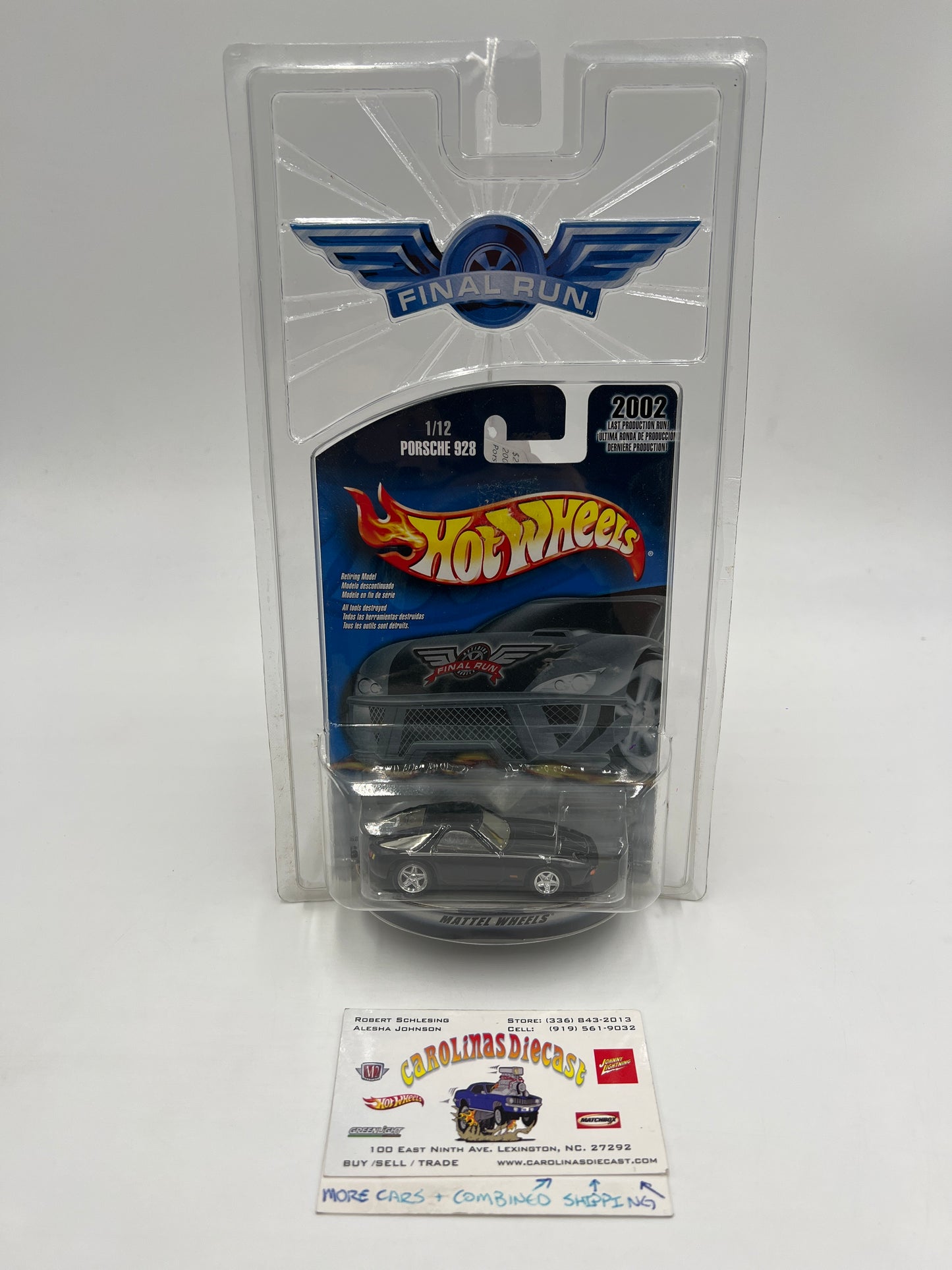2002 Hot Wheels Final Run #1 Porsche 928 Black