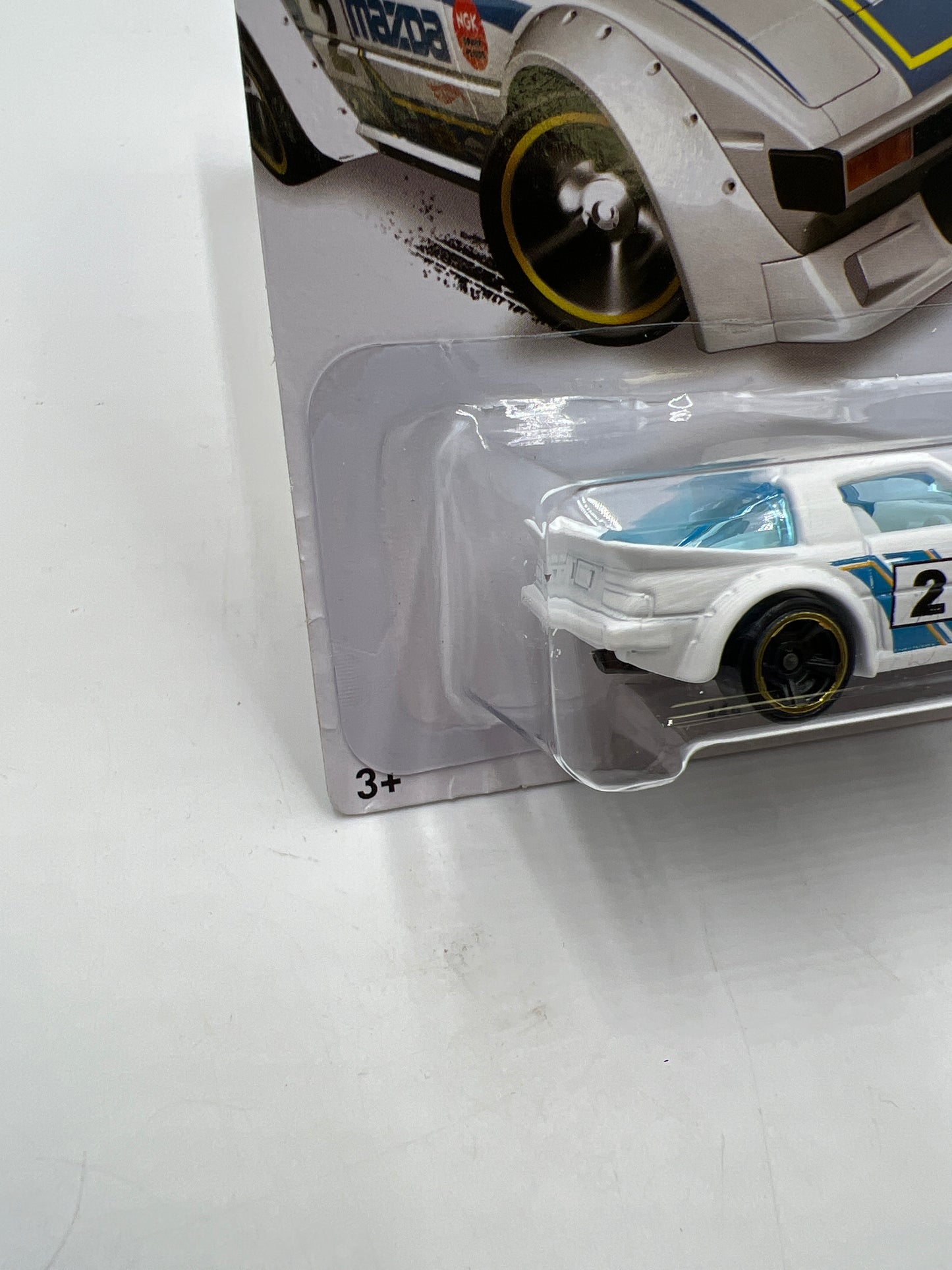 2015 Hot Wheels Workshop #193 Mazda RX7 White 86B