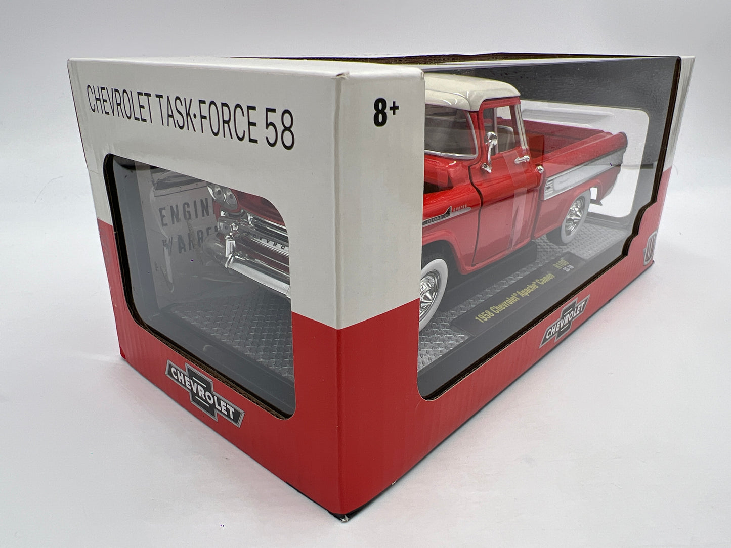 M2 Machines 1/24 Task Force 58 1958 Chevrolet Apache Cameo Red R100