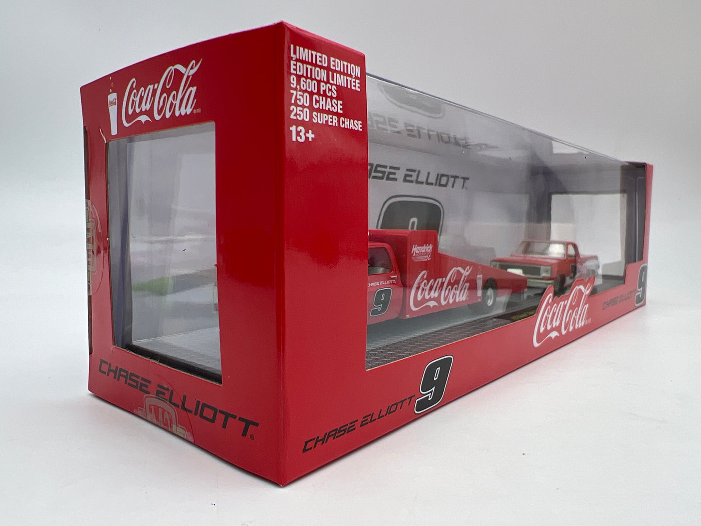 M2 Machines Haulers S04 CHASE Coca Cola Chase Elliot 1973 Wedge Truck & 1973 Chevrolet Cheyenne Super 10