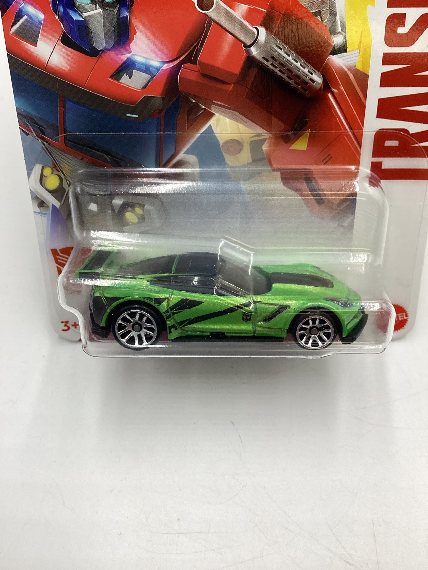 2024 Hot Wheels Transformers #2 Corvette C7.R Green Walmart Exclusive 158H