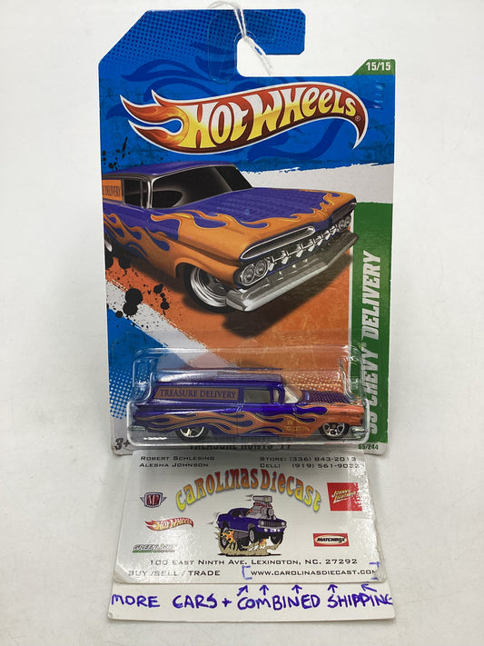 2011 Hot Wheels Treasure Hunts #65 59 Chevy Delivery Blue 273C