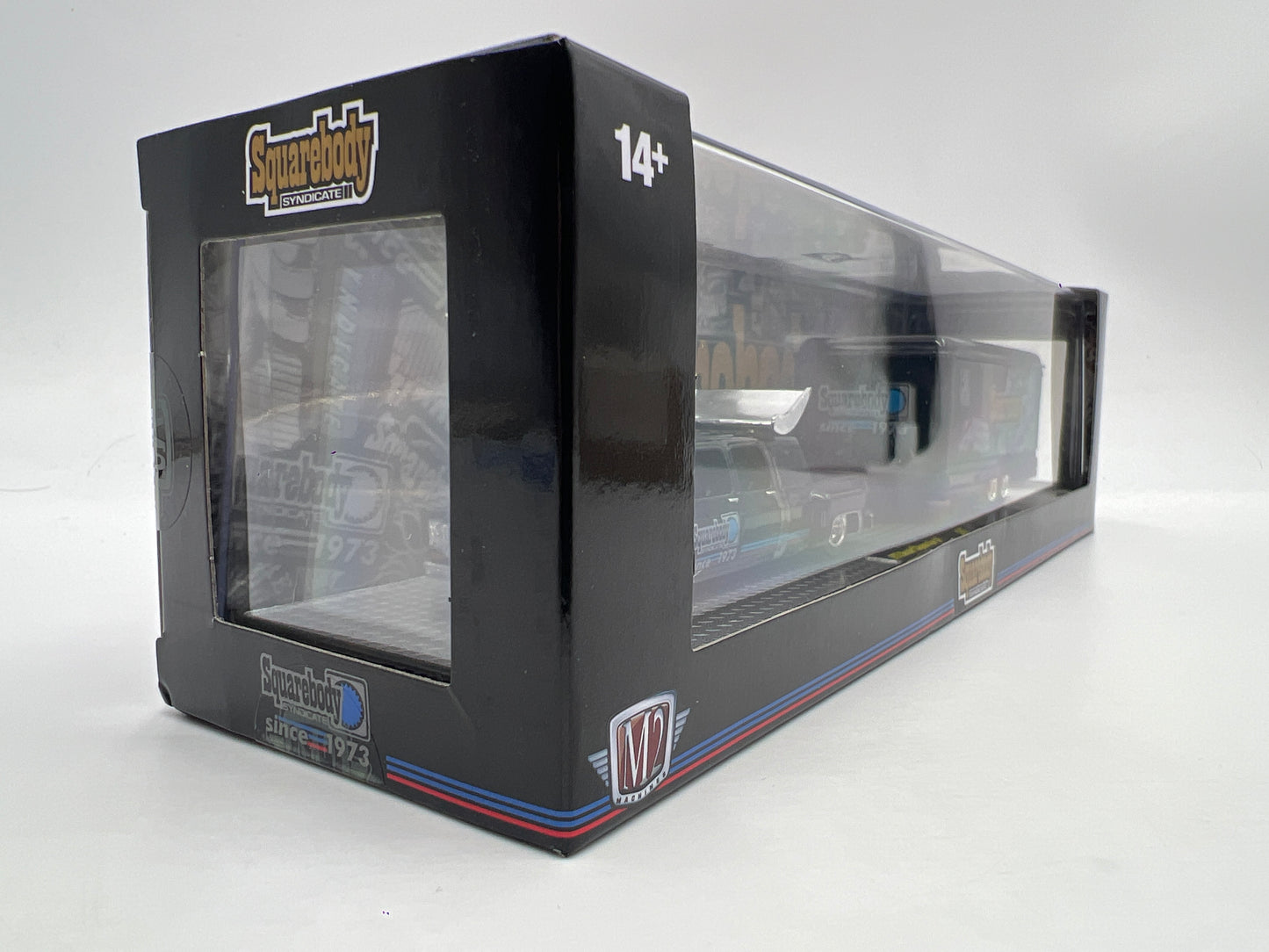 M2 Machines Auto Haulers Squarebody Syndicate 1973 Cheyenne Super 30 & 1973 GMC Sierra Grande Square 1 S45