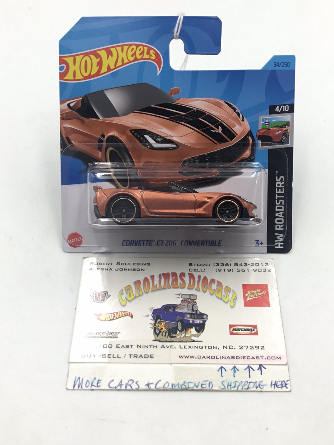 2023 hot wheels N Case Short Card #34 Corvette C7 Z06 Convertible FF9